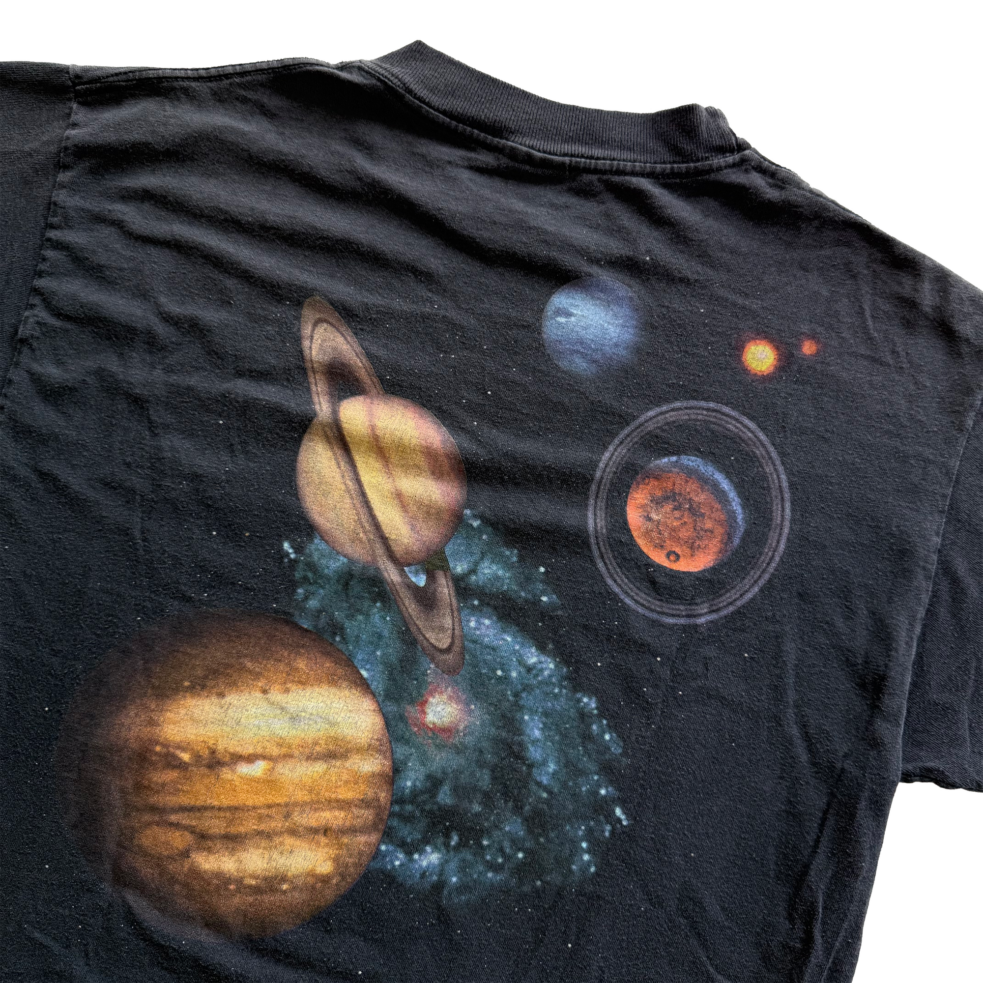 Vintage 1995 Milky Way Galaxy Solar System AOP Astronomy Tee