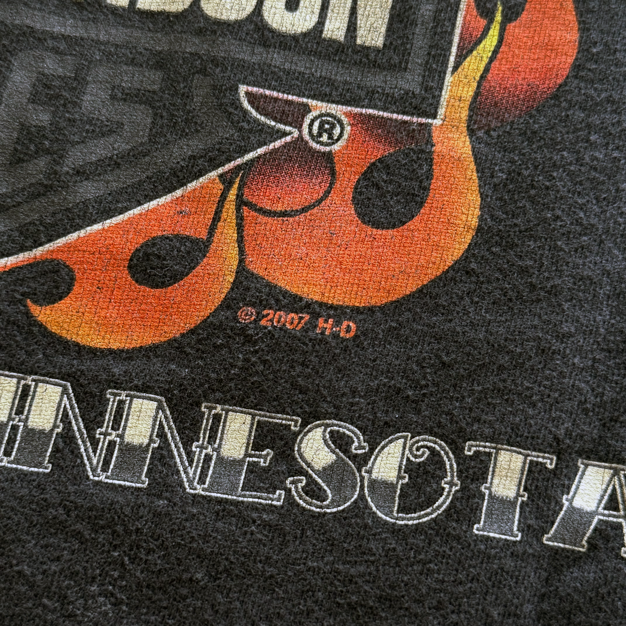 Vintage Harley Davidson 2007 Razorblade Emblem Tee