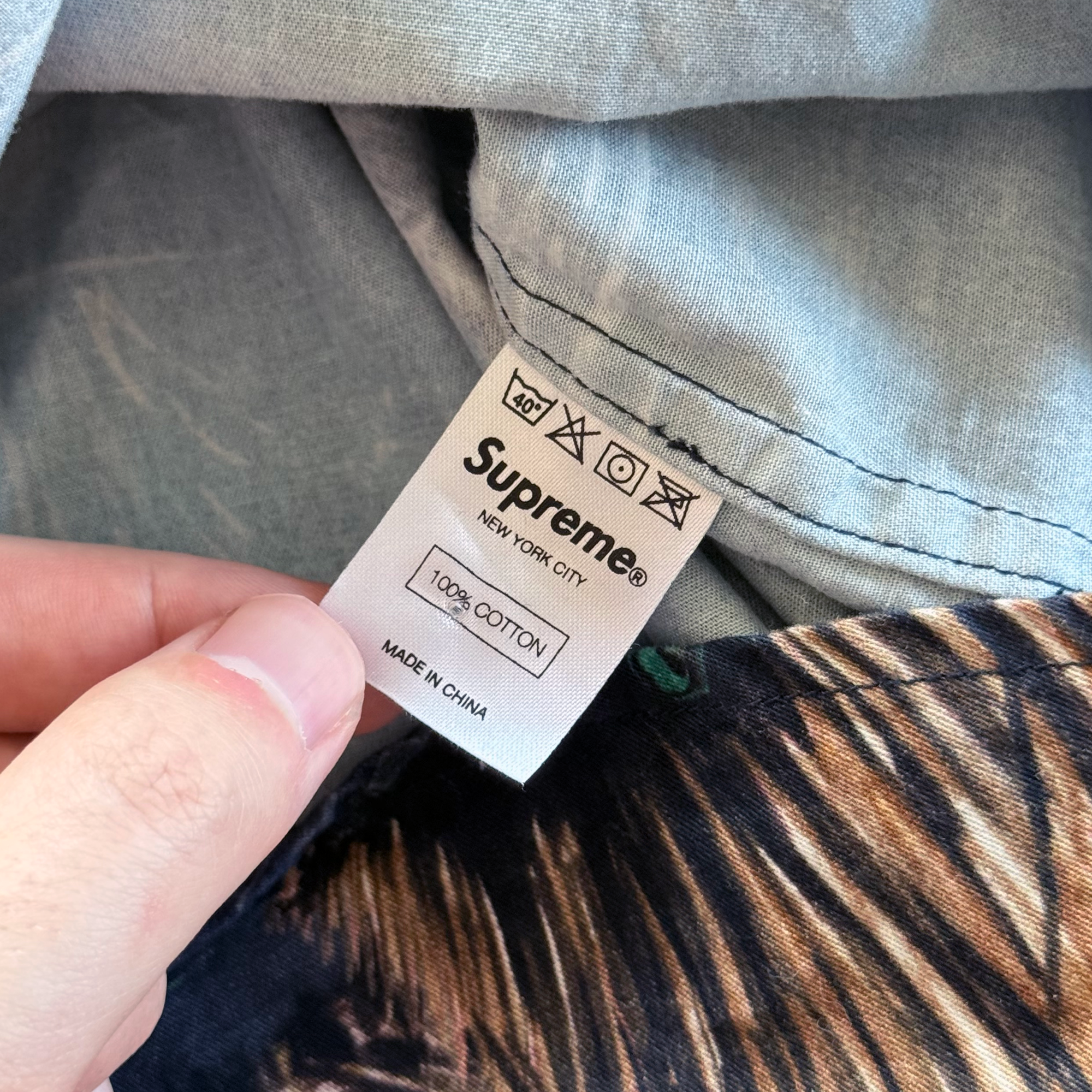 Supreme FW12 Dogs Ducks Button Up Shirt