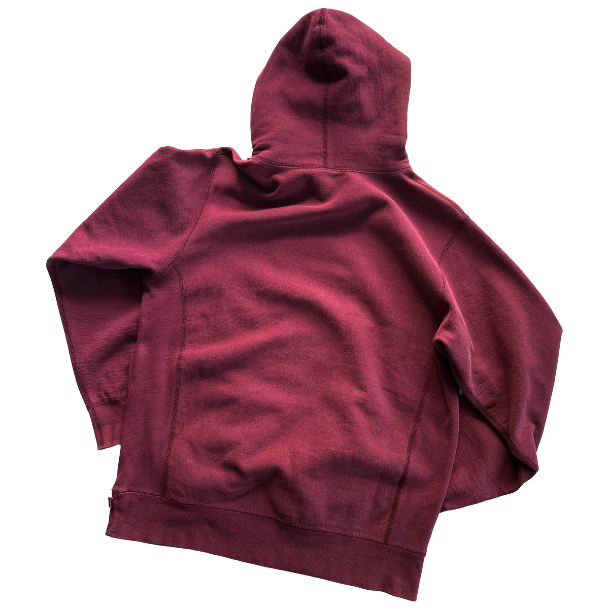 Supreme FW11 Burgundy Box Logo Hoodie
