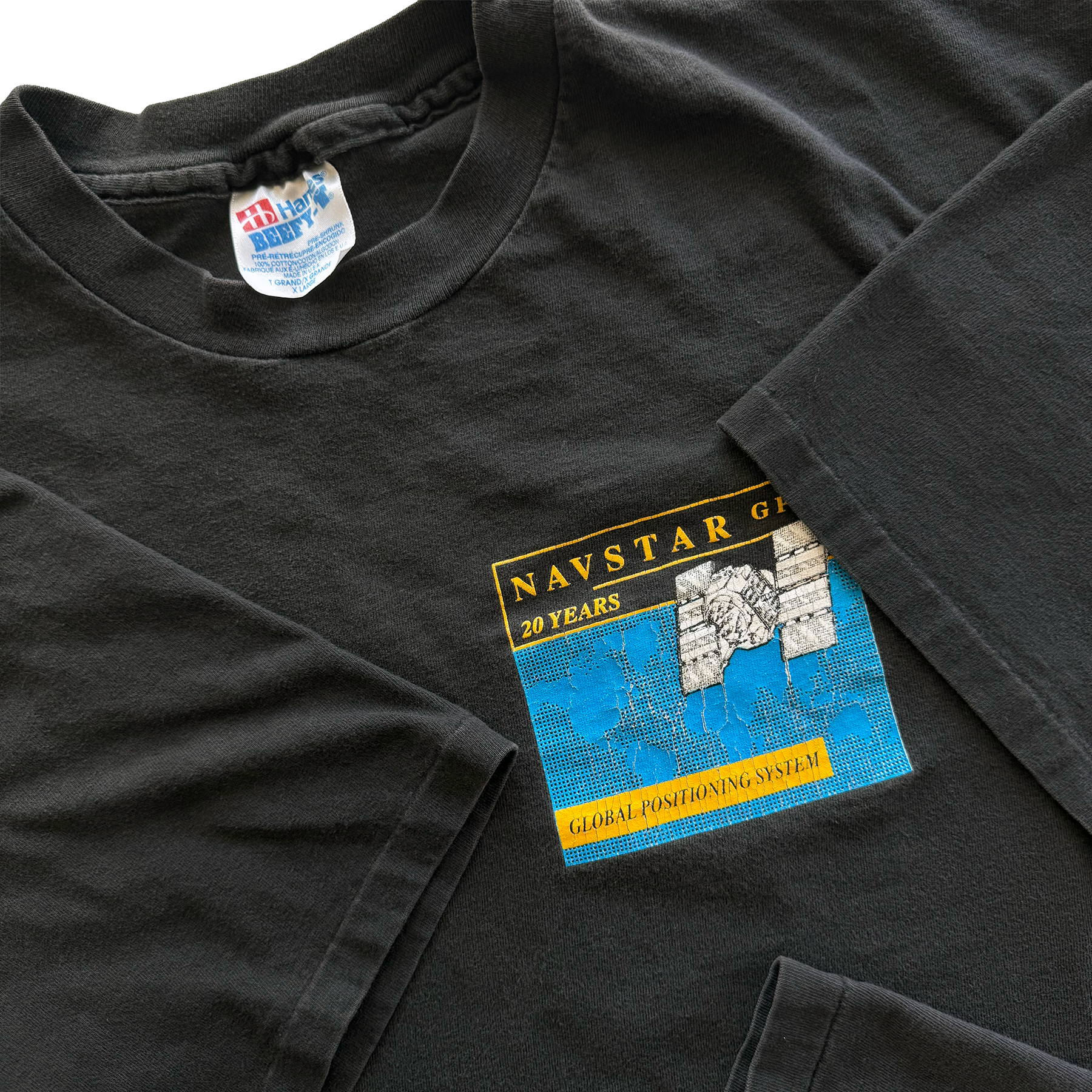 Vintage 1993 Navstar GPS Space Force Satellite Tee