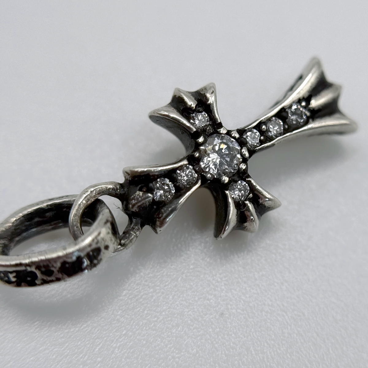 Chrome Hearts Diamond Baby Fat Cross Pendant