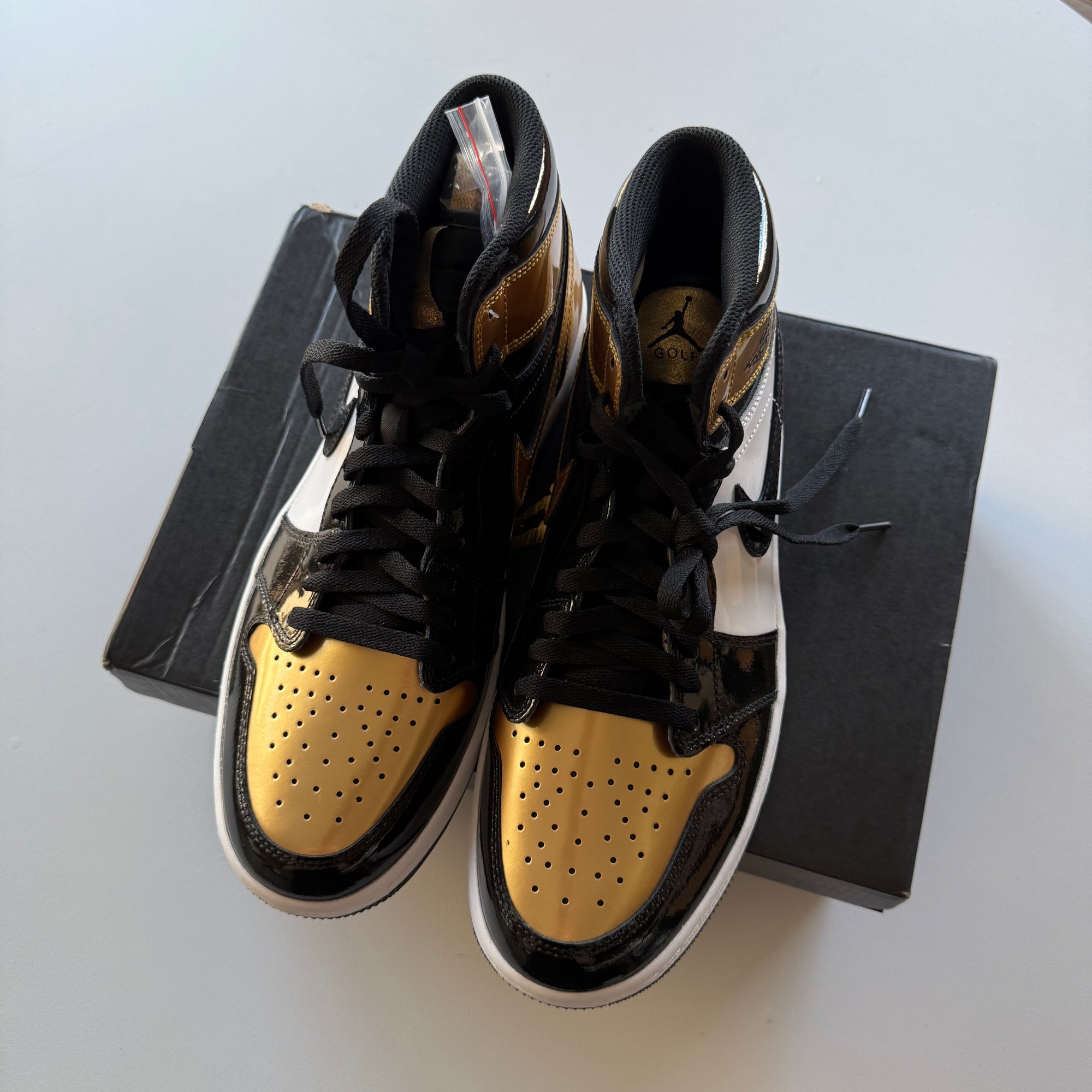 Nike 2024 Air Jordan 1 High Golf 'Gold Toe' (Size 10.5)