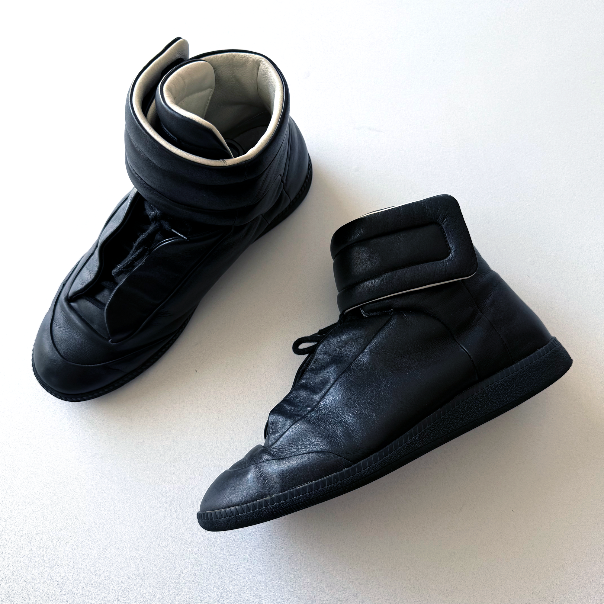 Maison Margiela Future Leather High Sneakers $1190 (EU 42)
