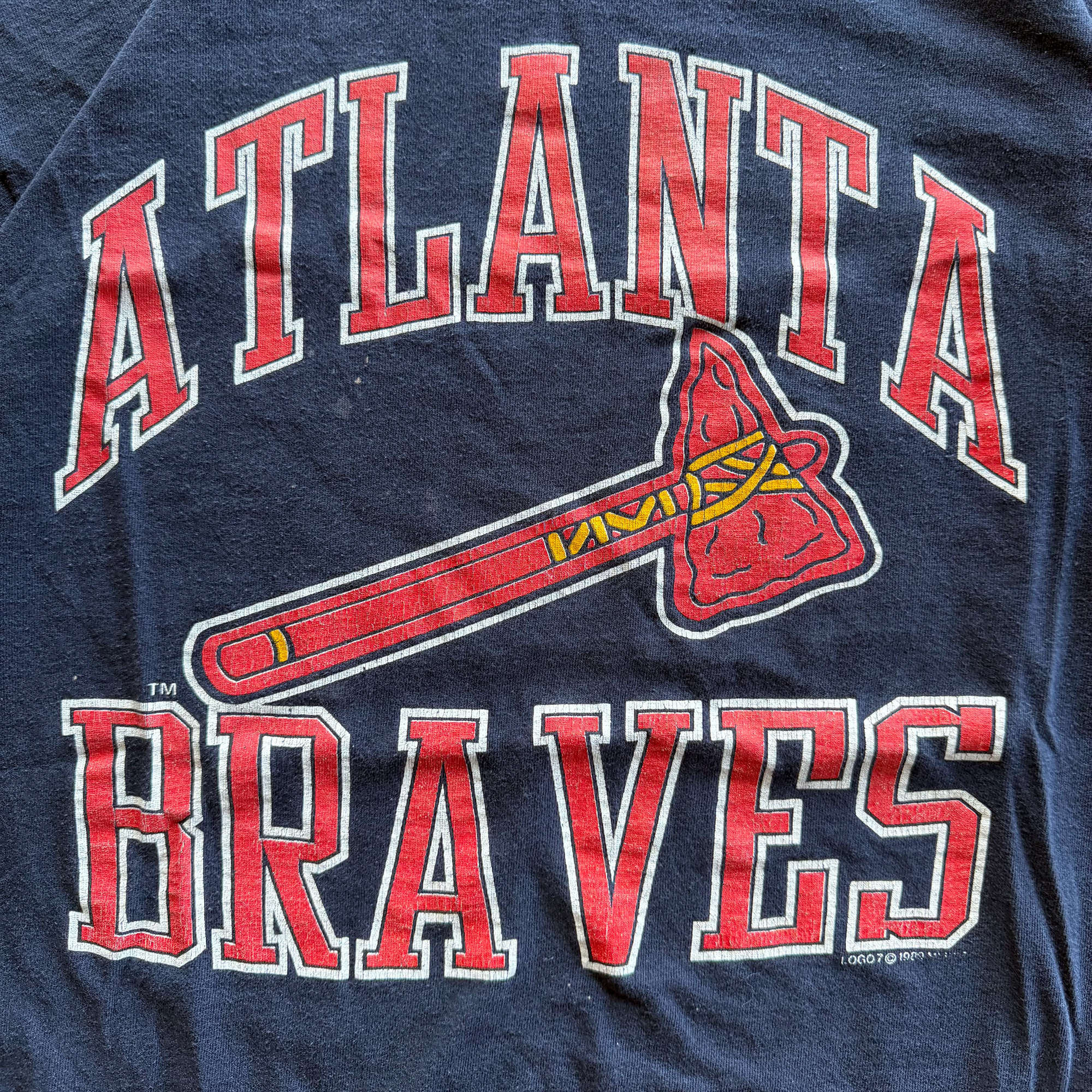 Vintage 1989 Atlanta Braves MLB Baseball Tee
