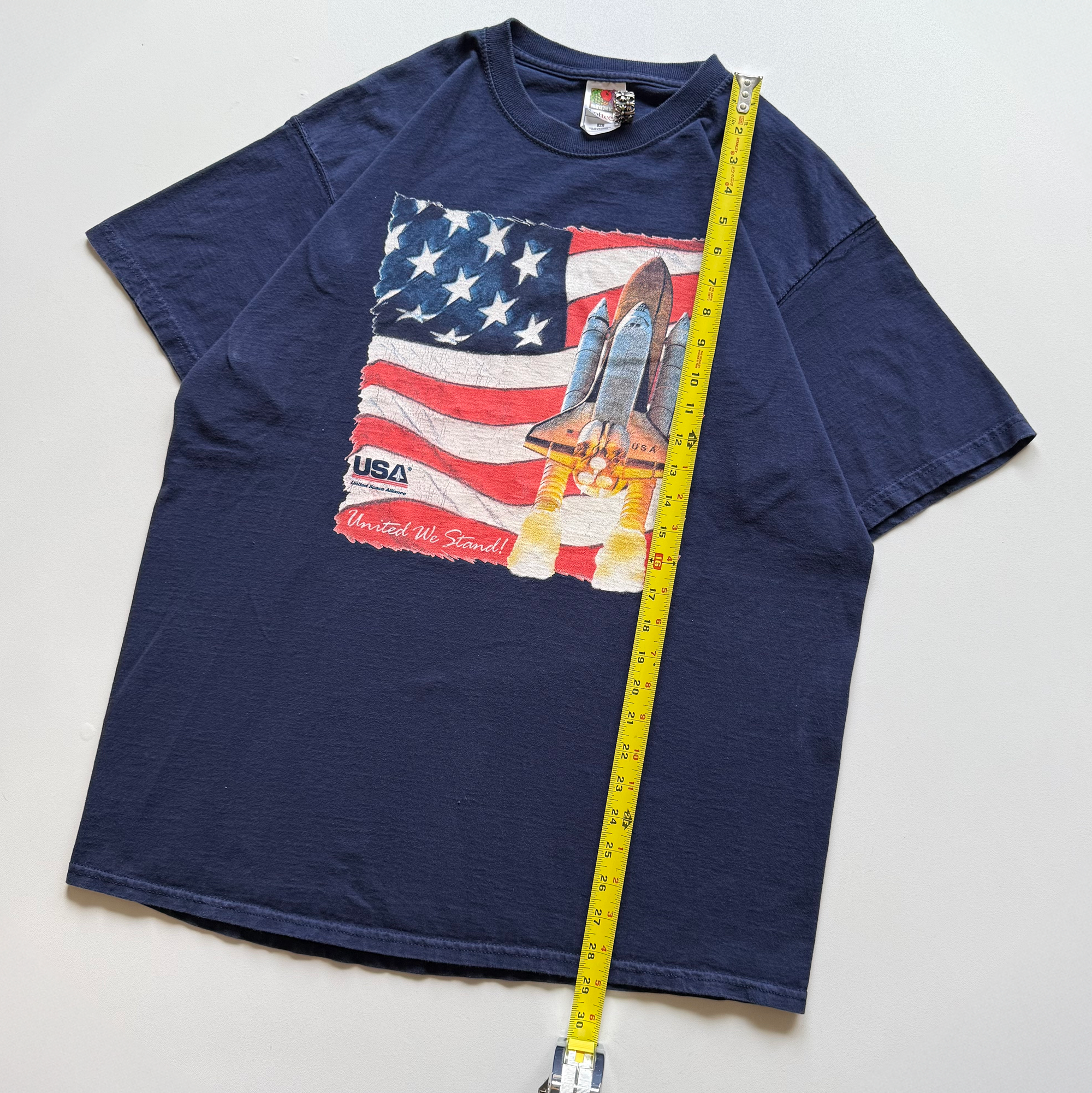 Vintage 2000s NASA United Space Alliance Stamp Tee