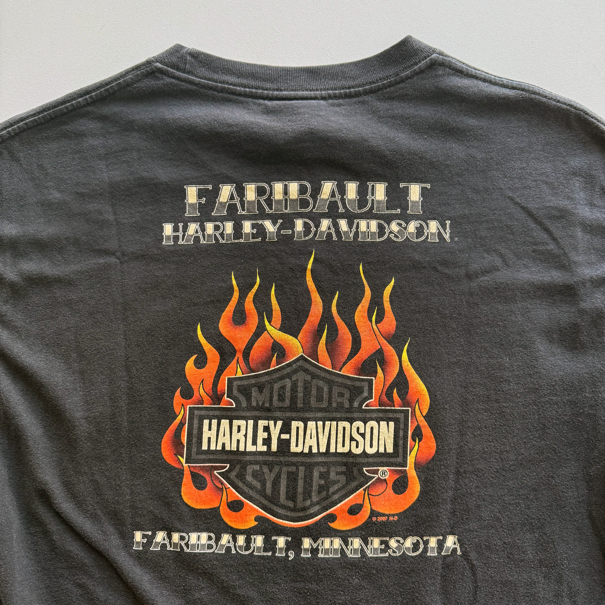 Vintage Harley Davidson 2007 Razorblade Emblem Tee