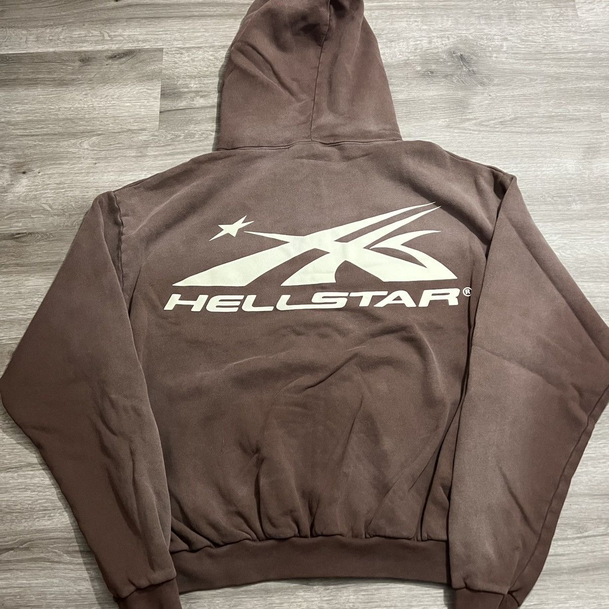 Hellstar SS24 Logo Zip Up Sweatshirt (Blue, Brown, Grey)