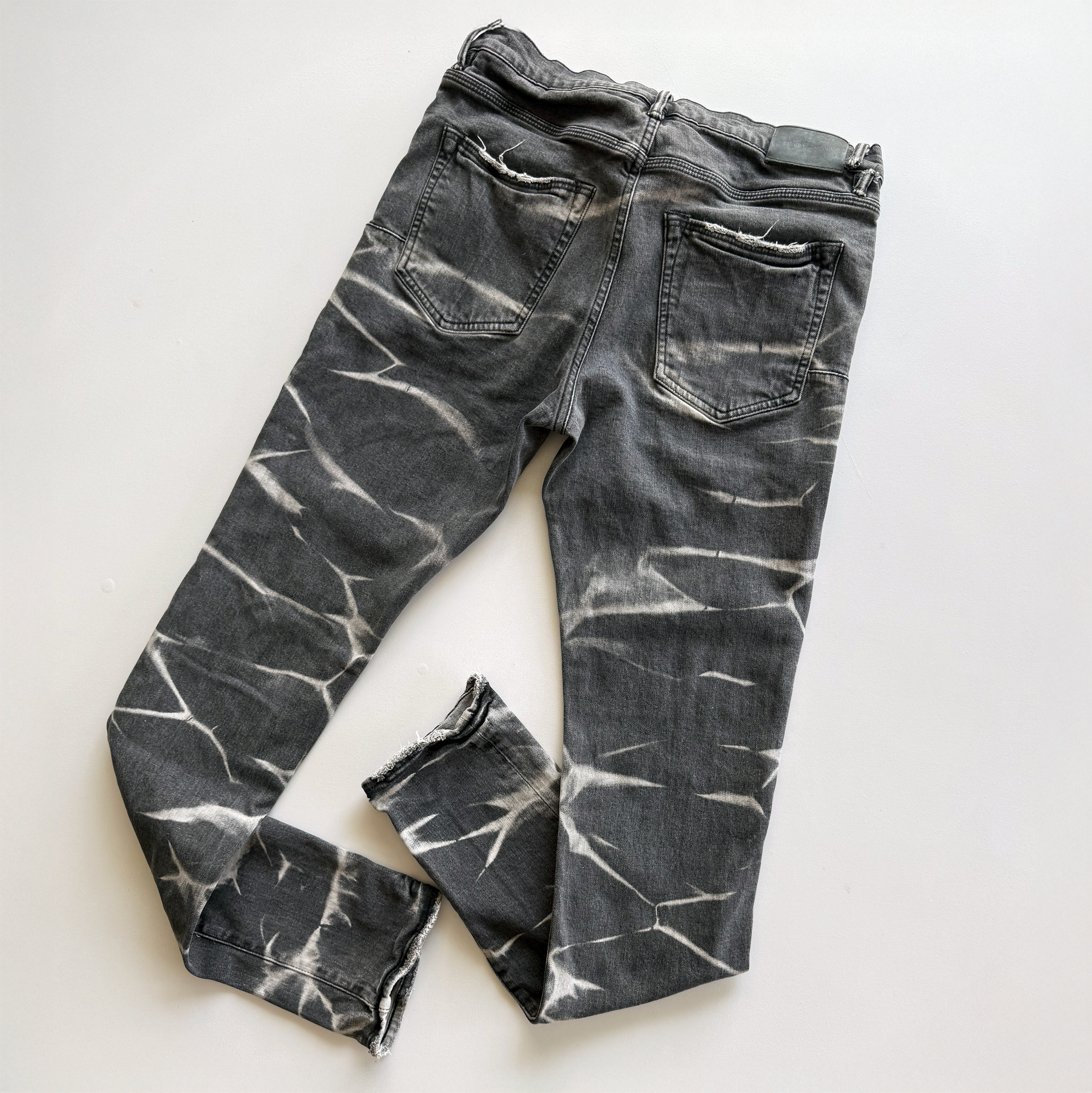 Purple Brand $275 Tiedye Stripe Pant Denim Jeans P001