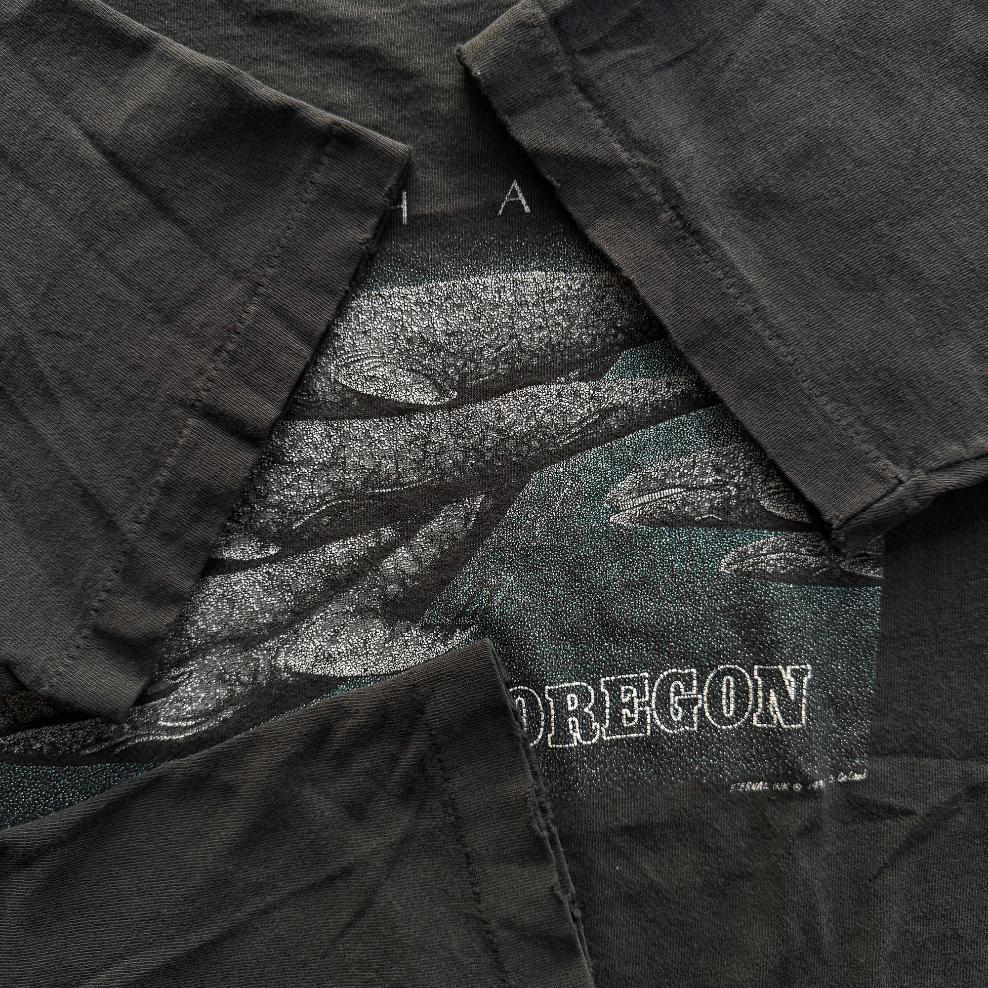 Vintage 1991 Gray Whales Oregon Coast Tee