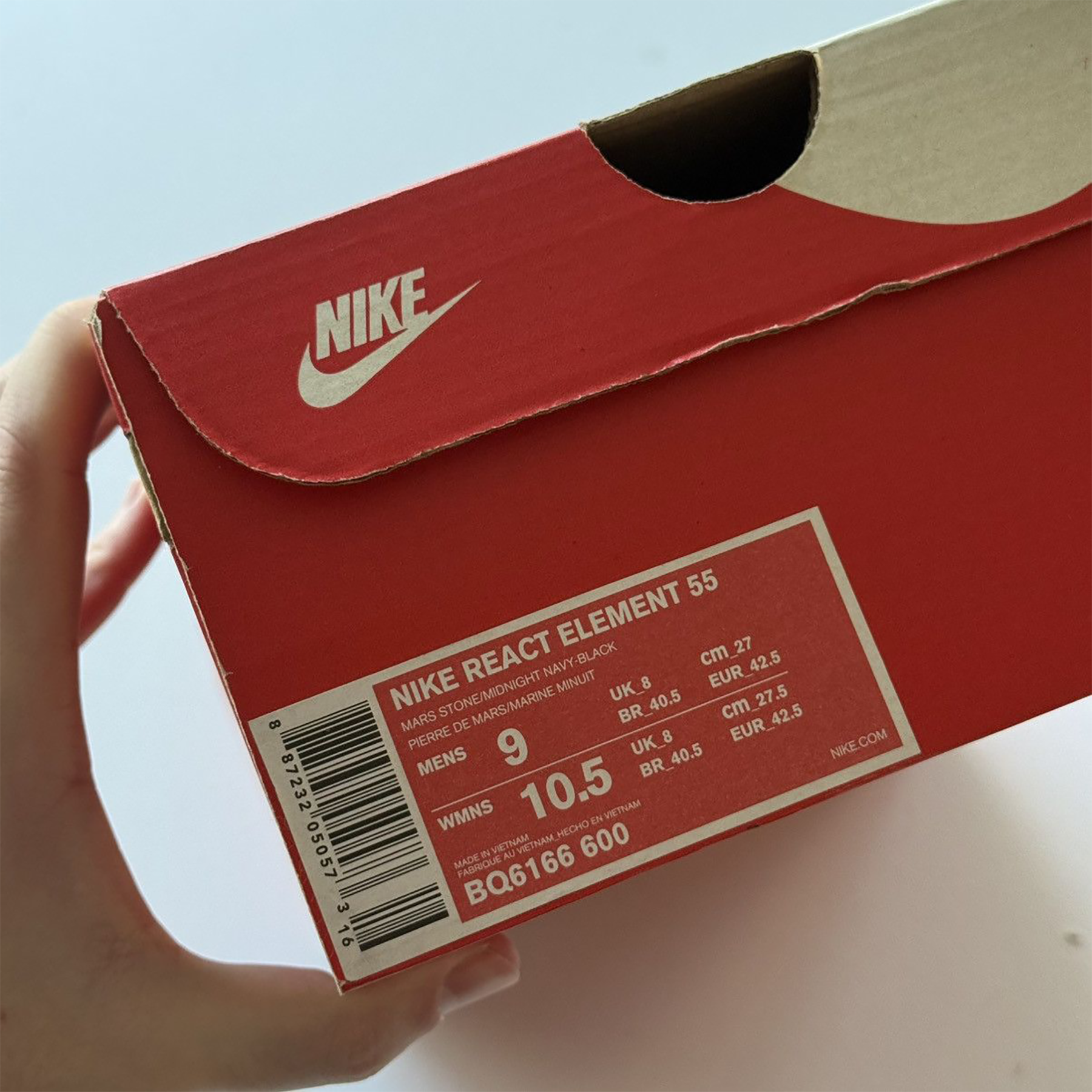Nike 2018 React Element 55 Sneakers (Size 9)
