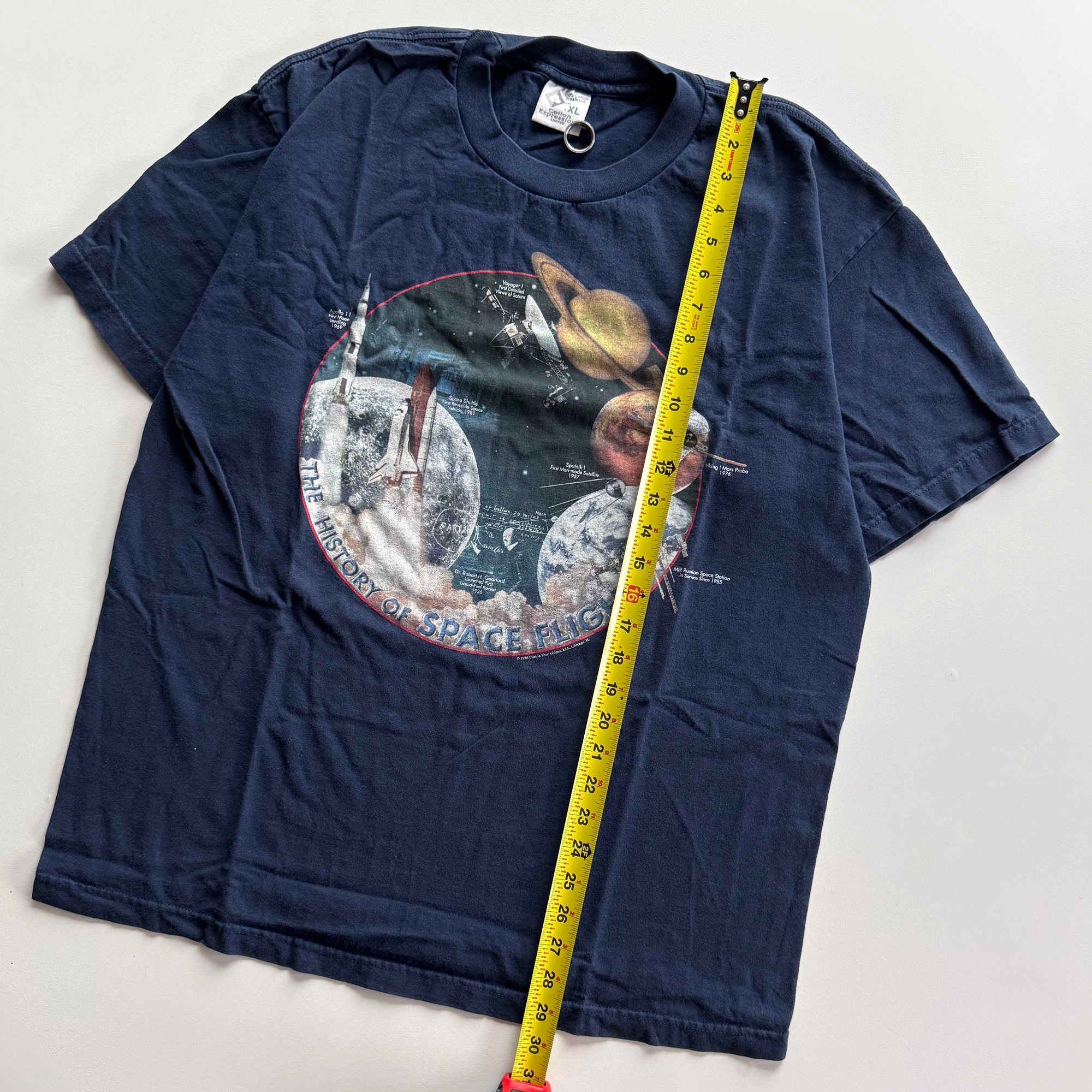 Vintage 1998 NASA History of Space Flight Tee