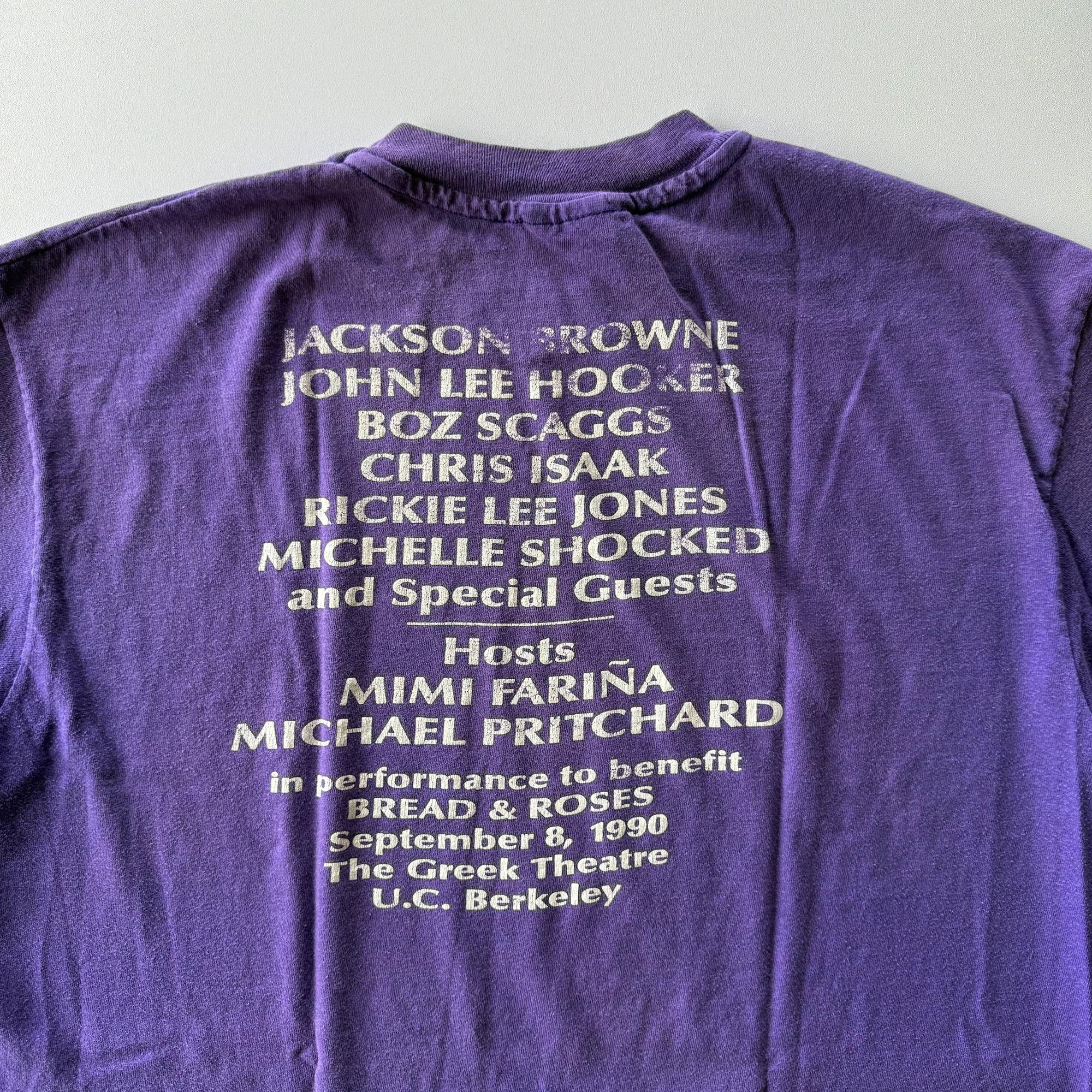 Vintage 1990 Bread And Roses Festival UC Berkeley Tee