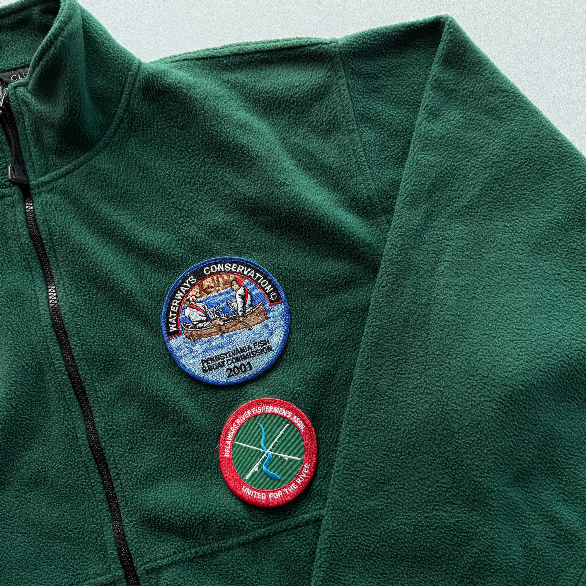 Vintage 1990s Fishing and Wildlife Fleece Zip Up Jacket