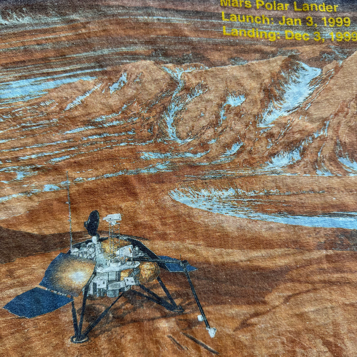 Vintage 1999 NASA Mars Volatiles and Climate Surveyor MVACS Tee