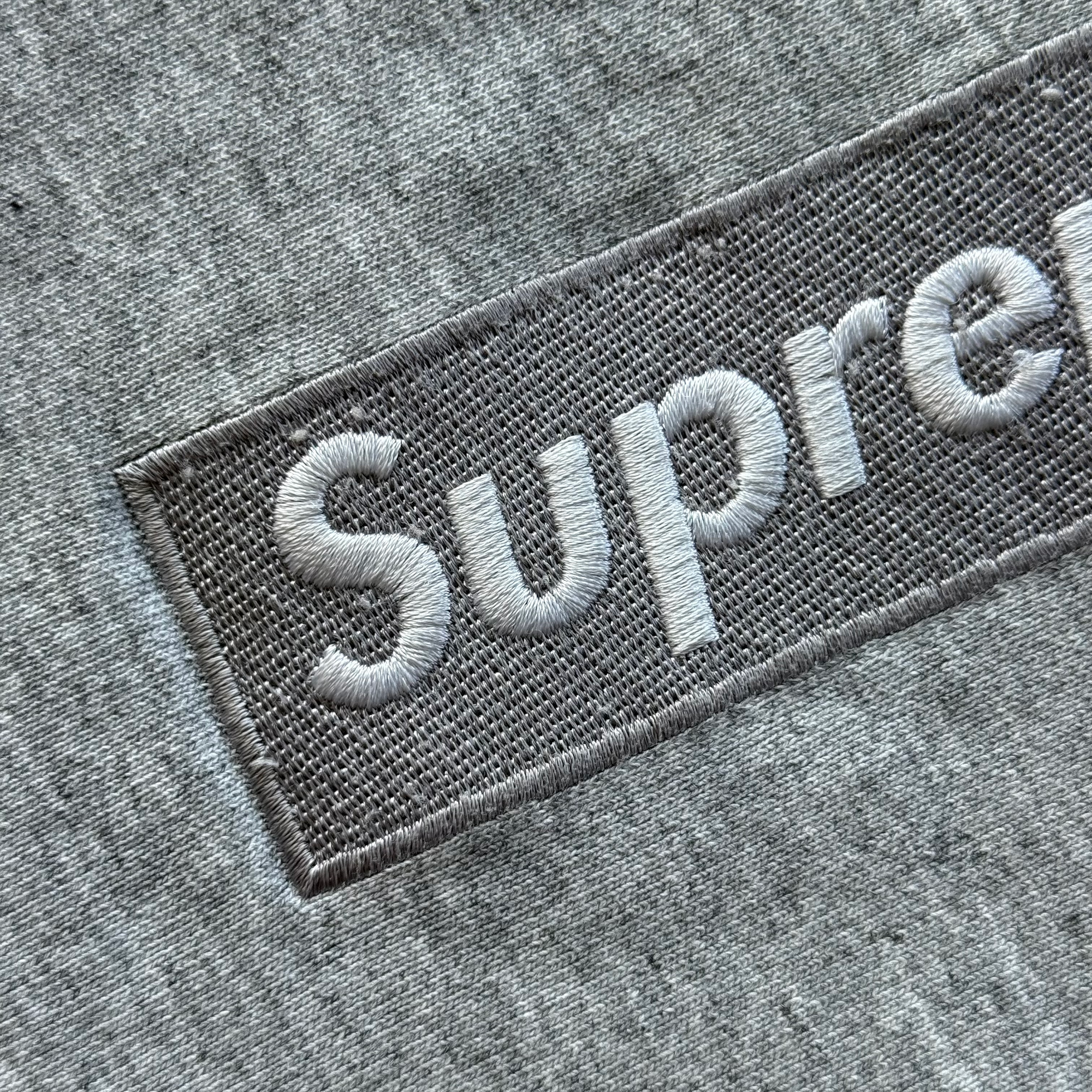 Supreme FW03 Silver Box Logo Crewneck Sweatshirt