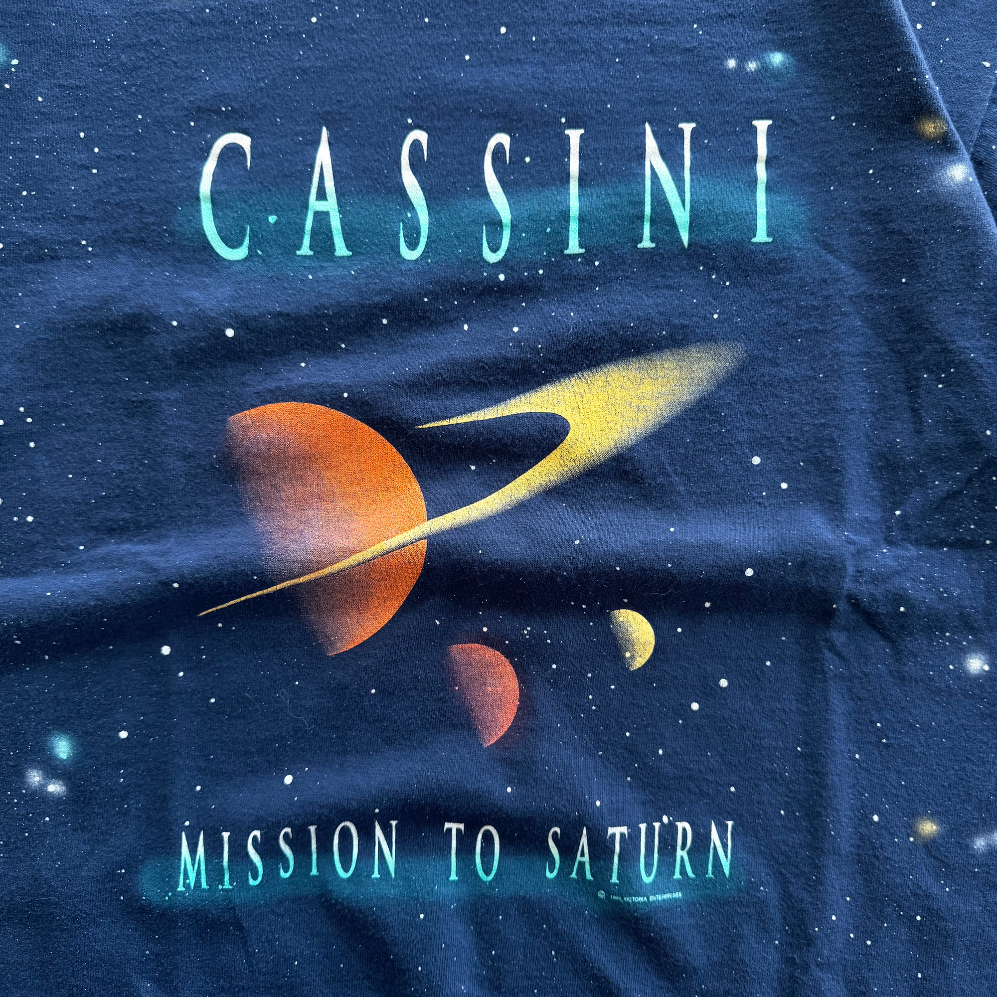 Vintage 1994 NASA Cassini Mission To Saturn Tee