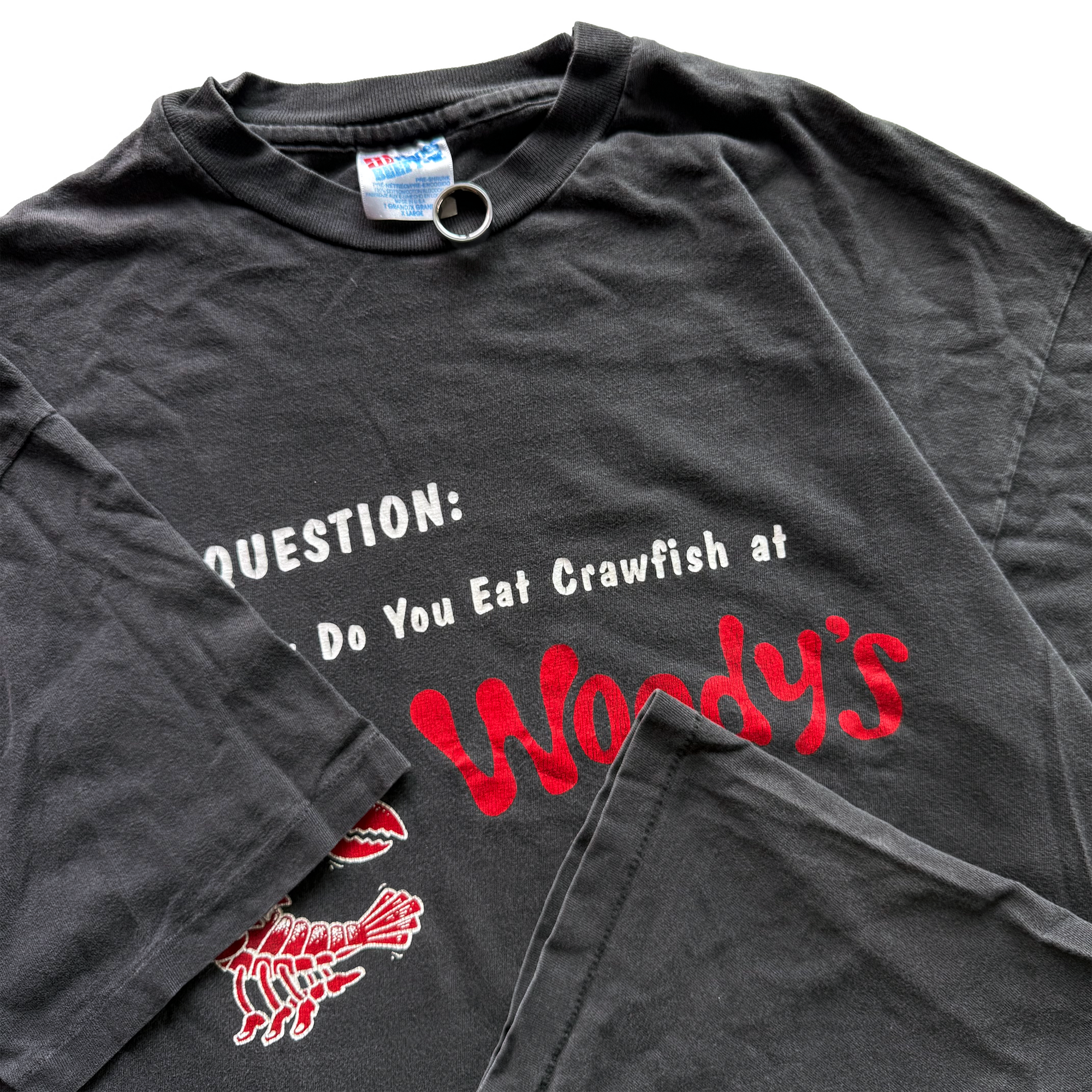 Vintage 1990s Woody's Crawfish Tee