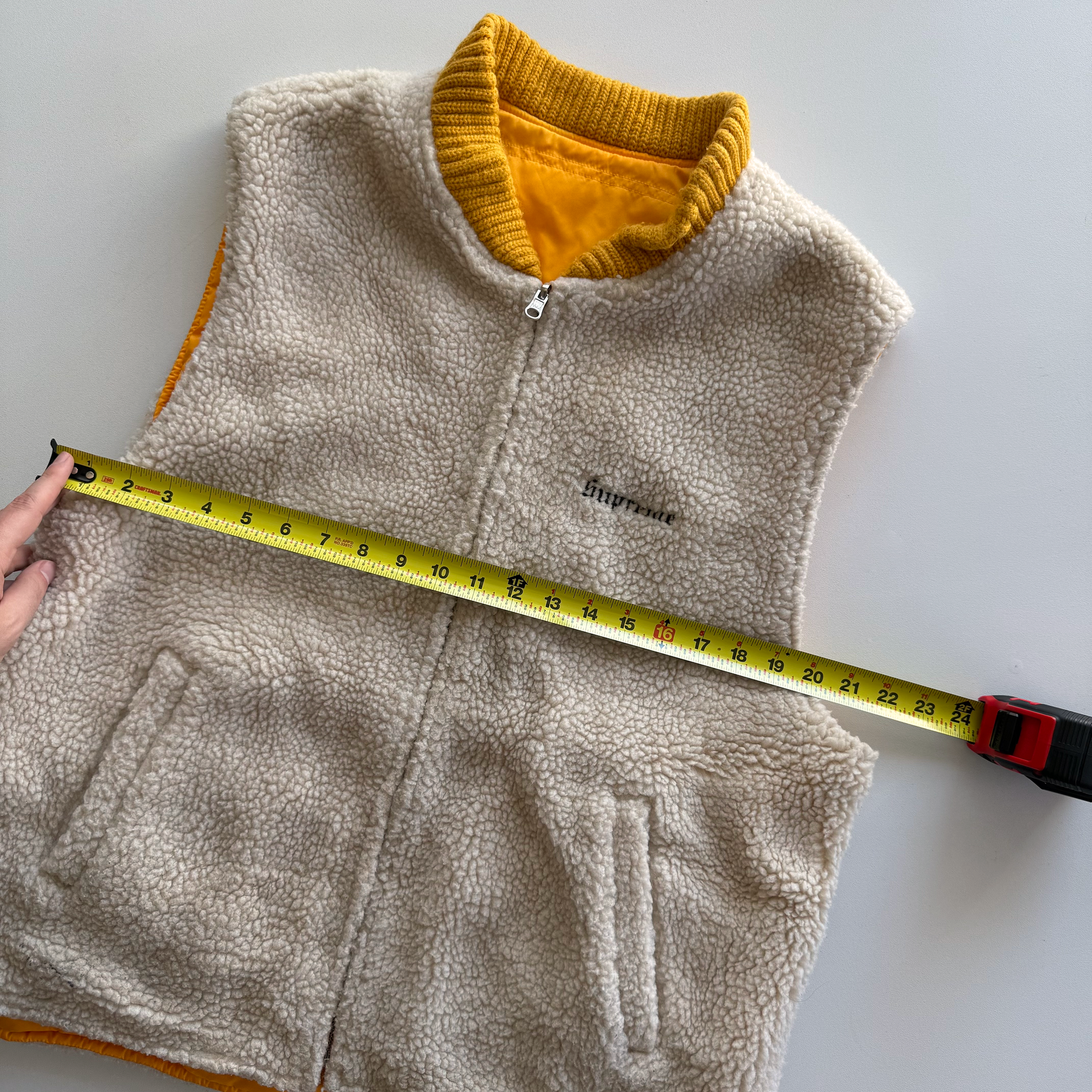 Supreme FW16 Sherpa Fleece Reversible Work Vest