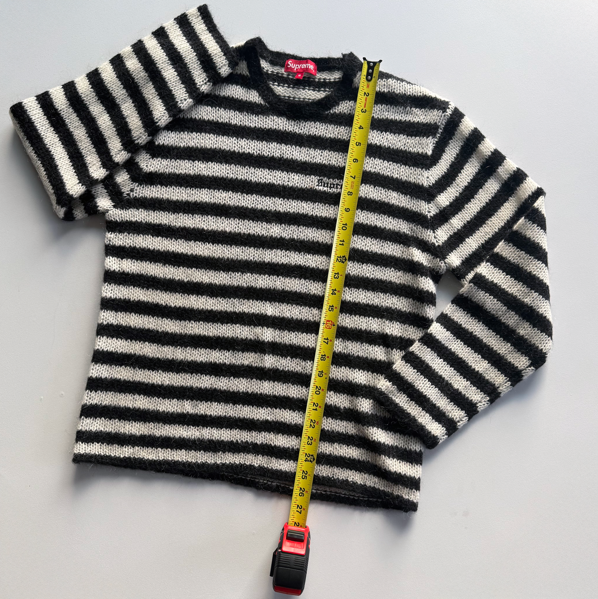Supreme FW19 Stripe Mohair Sweater