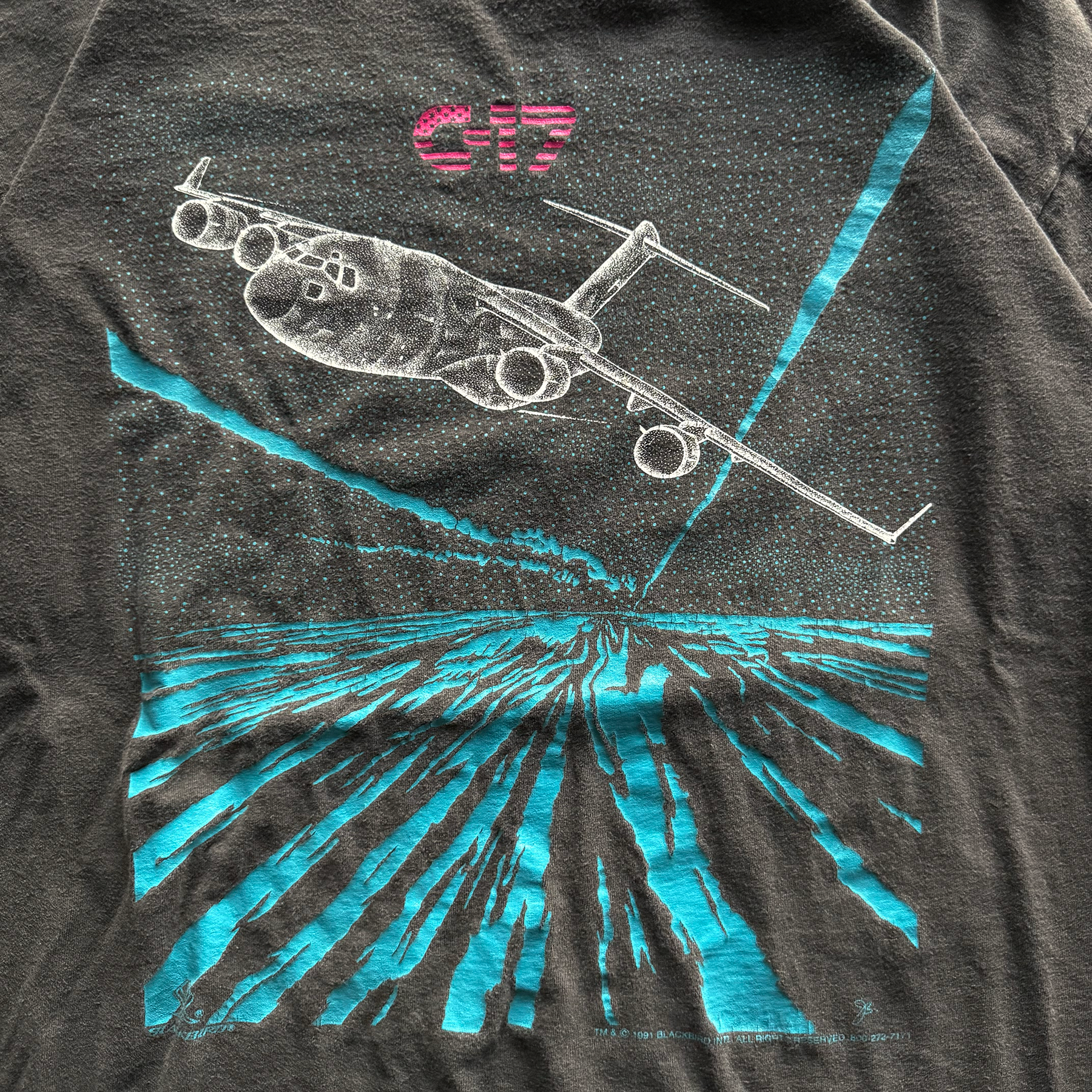 Vintage 1991 Blackbird Boeing C-17 Globemaster III Tee