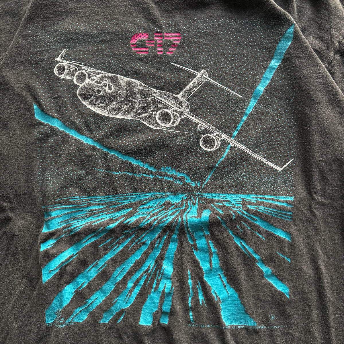 Vintage 1991 Blackbird Boeing C-17 Globemaster III Tee