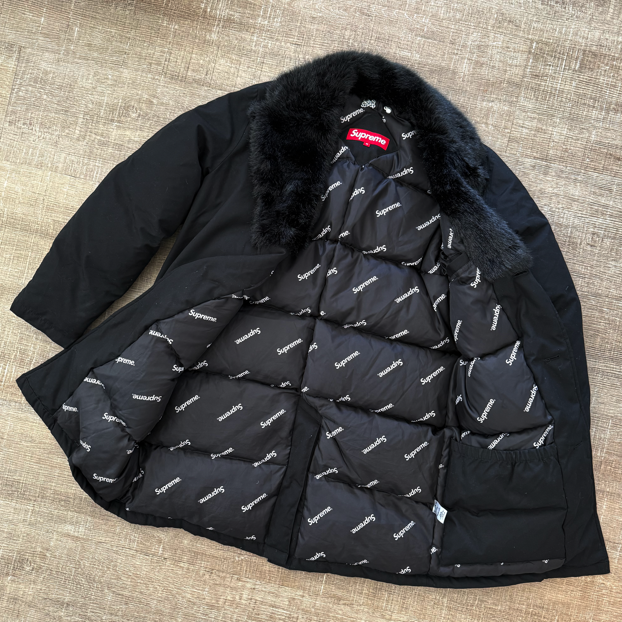 Supreme FW14 Down Trench Coat Jacket
