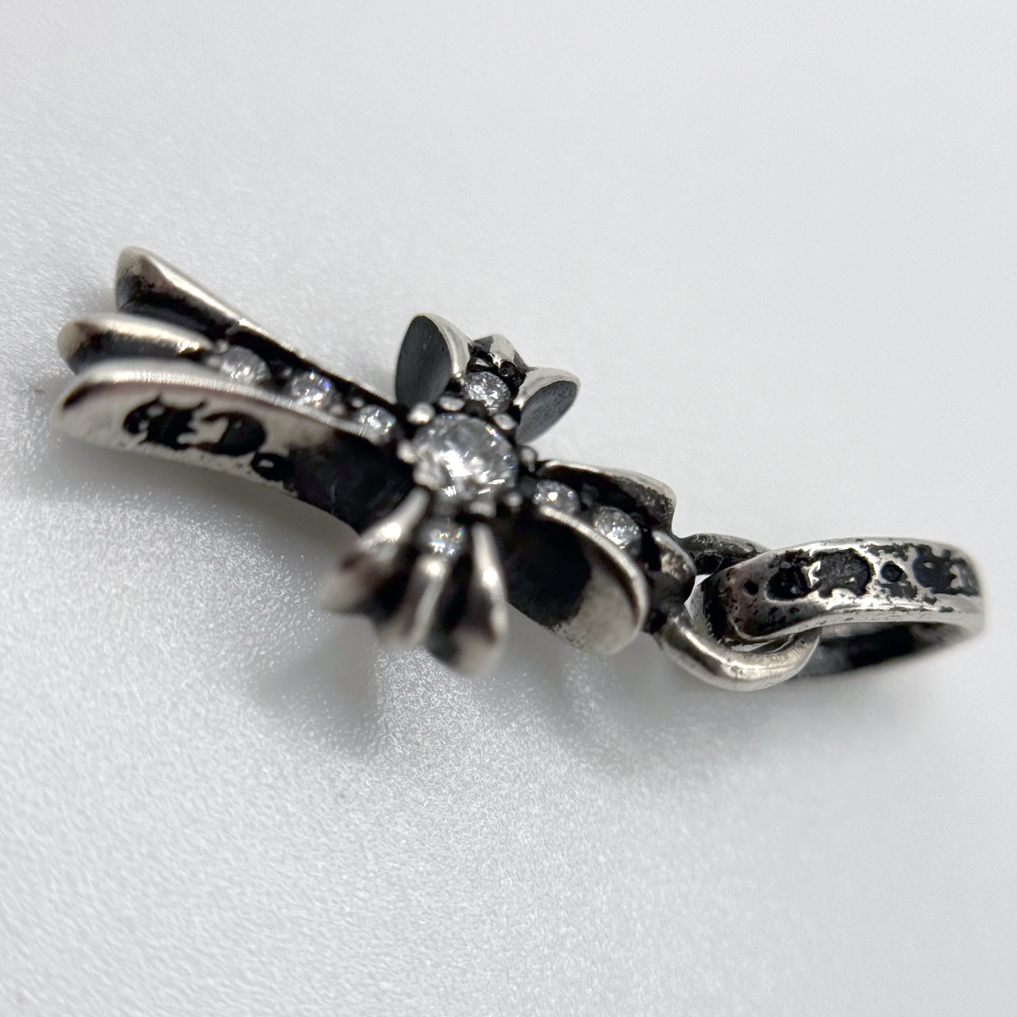 Chrome Hearts Diamond Baby Fat Cross Pendant