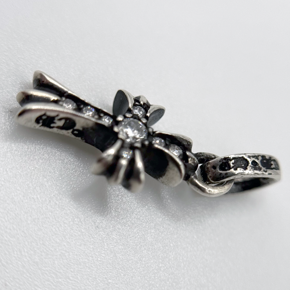 Chrome Hearts Diamond Baby Fat Cross Pendant