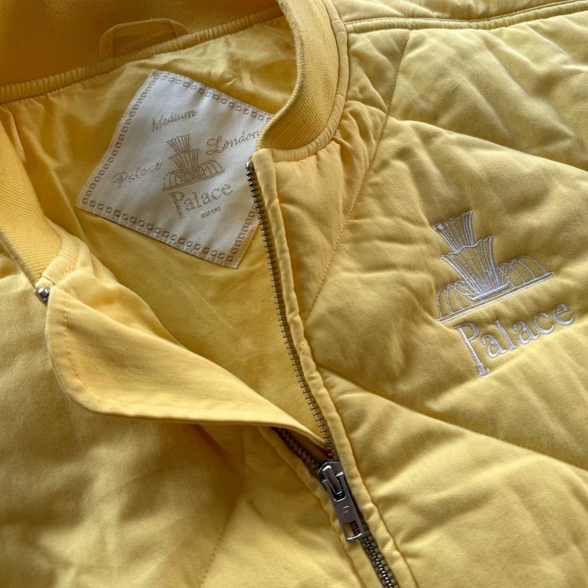 Palace SS21 London Fountain Diamond Quilted Bomber Jacket