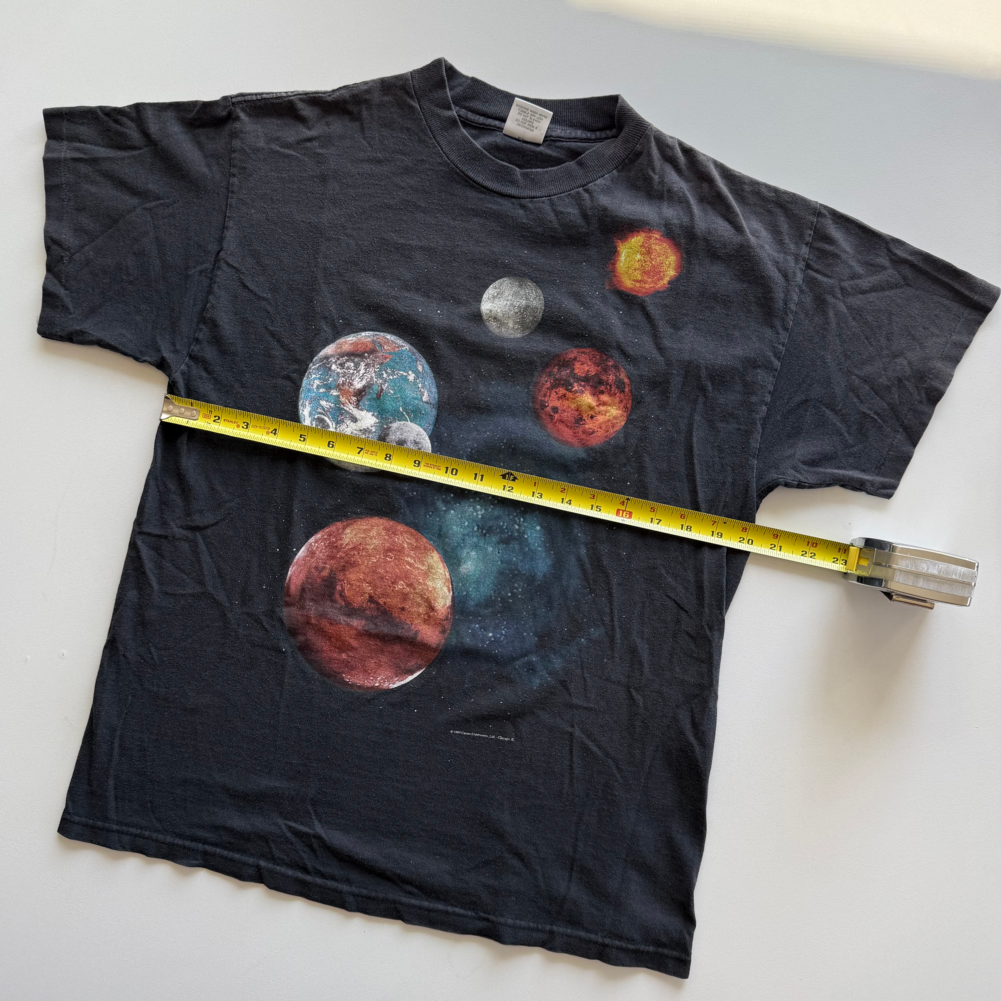 Vintage 1995 Milky Way Galaxy Solar System AOP Astronomy Tee