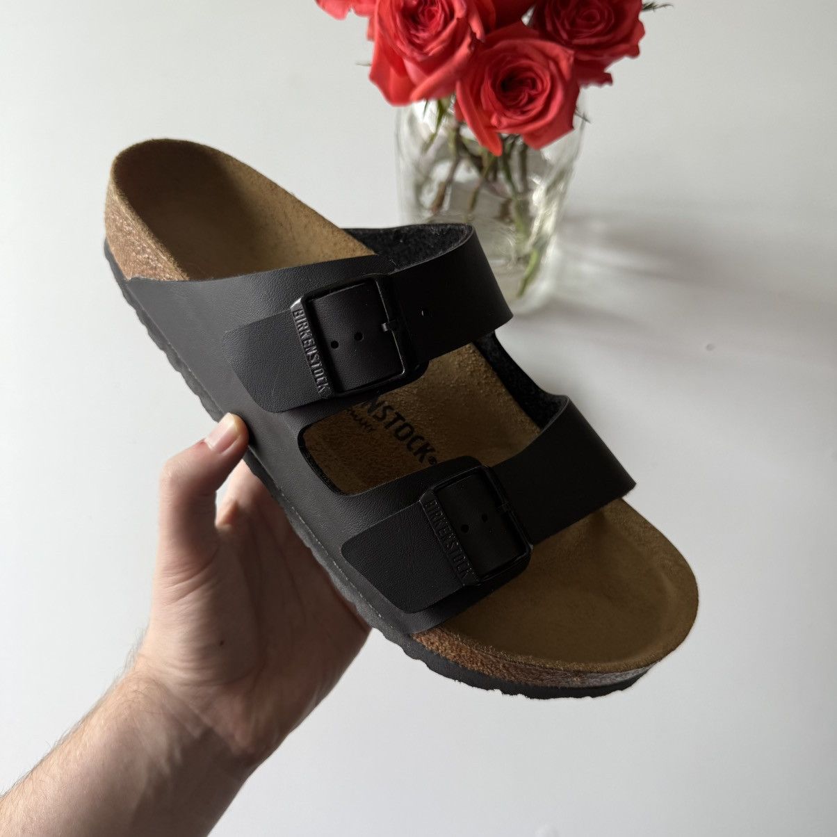 Birkenstock Arizona Black Sandals (Size 10)