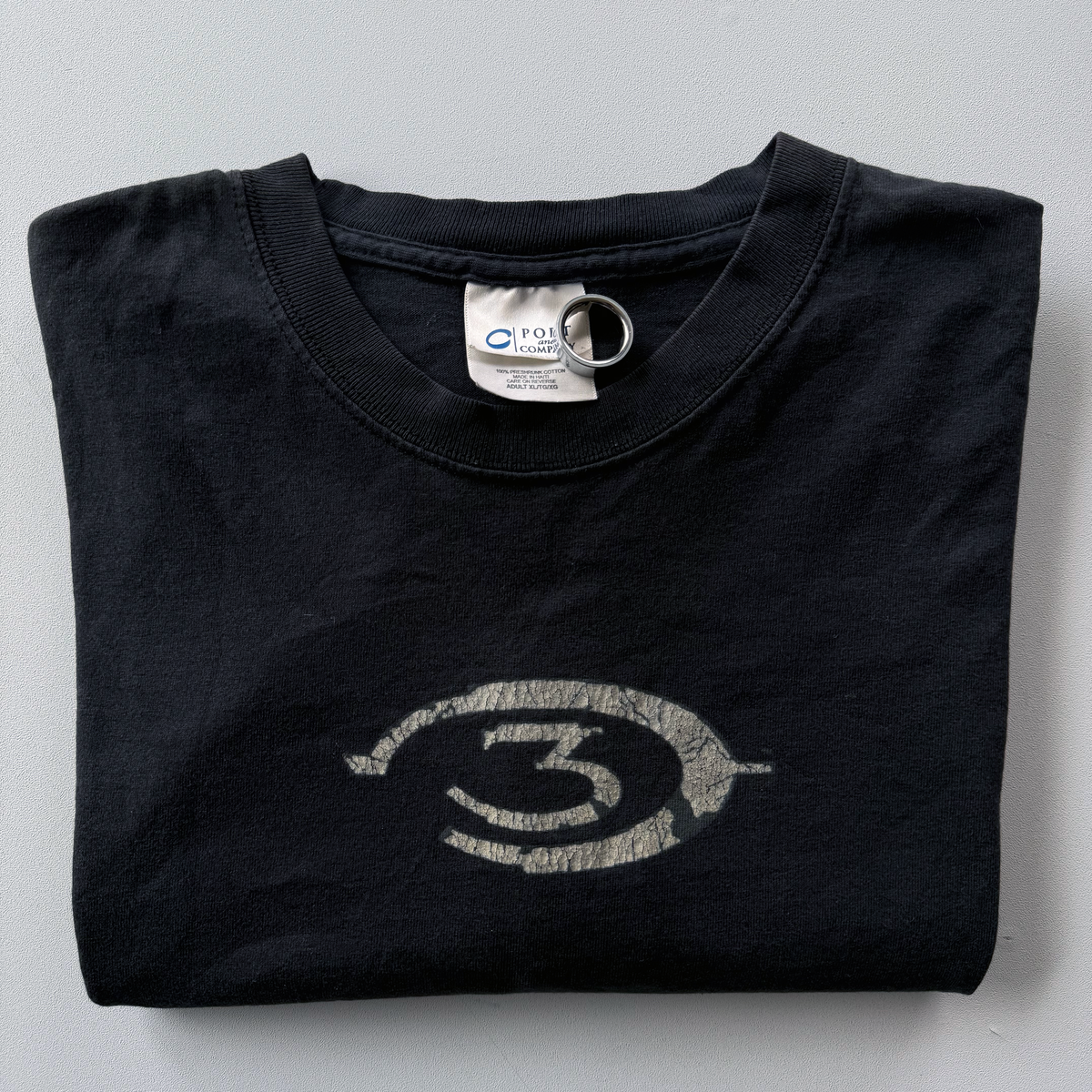 Vintage 2007 Halo 3 Flocked Logo Tee