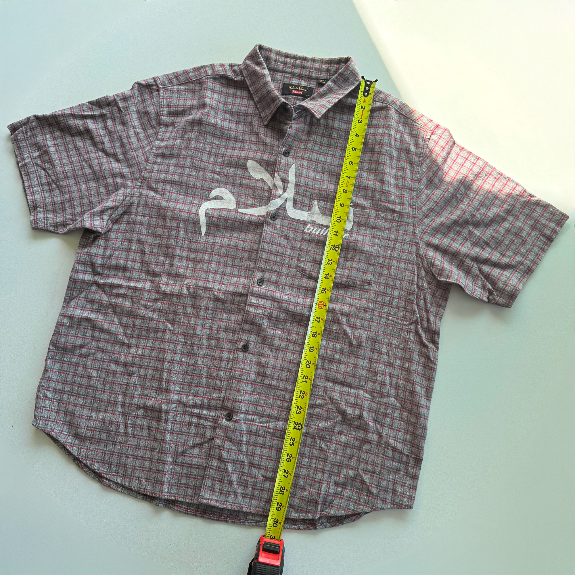 Supreme × Undercover SS23 Arabic Builder Flannel Shirt
