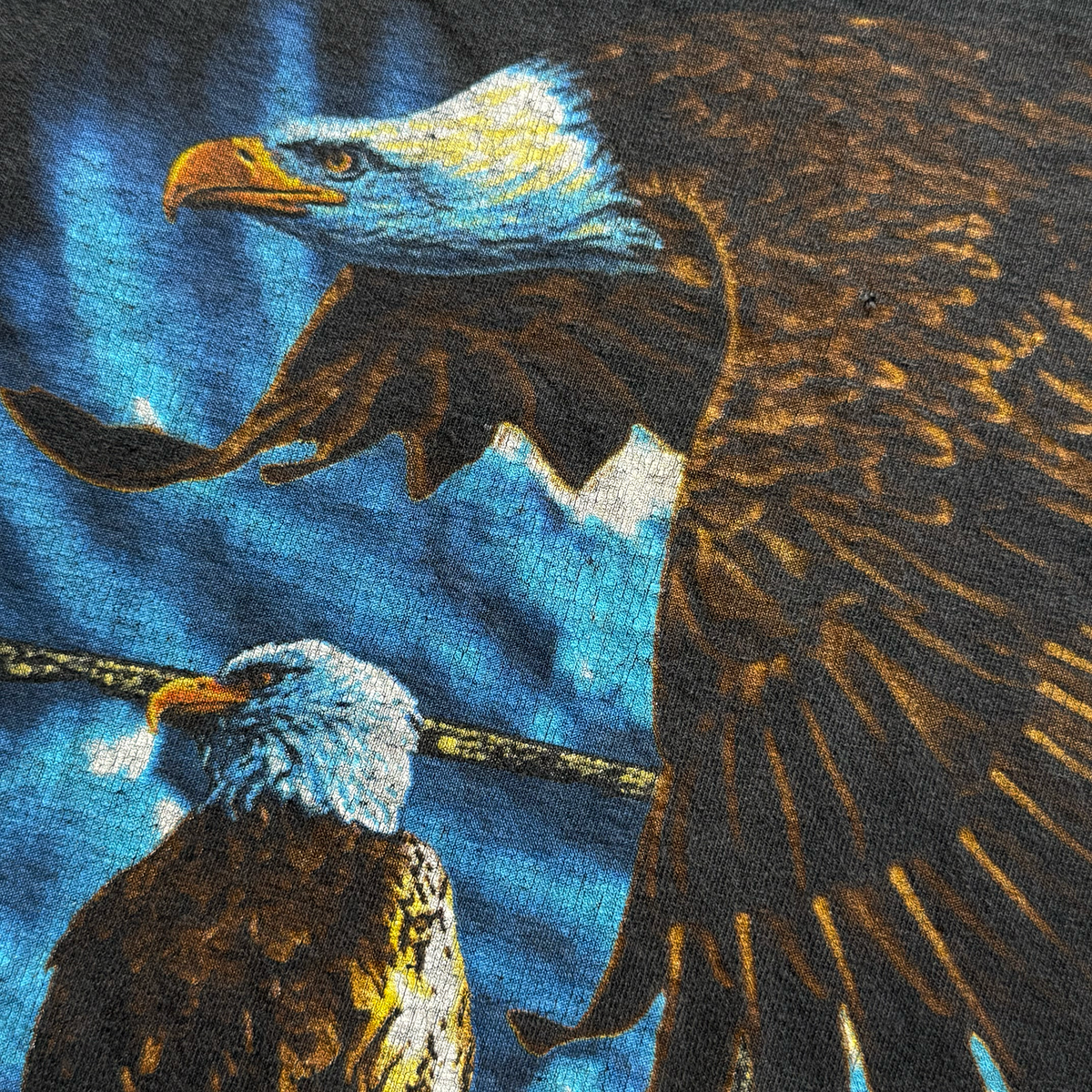 Vintage 1997 American Bald Eagle USA Fader Tee