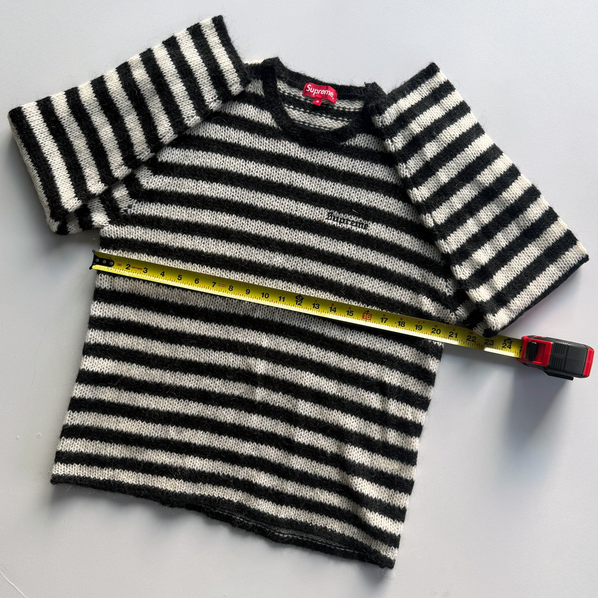 Supreme FW19 Stripe Mohair Sweater