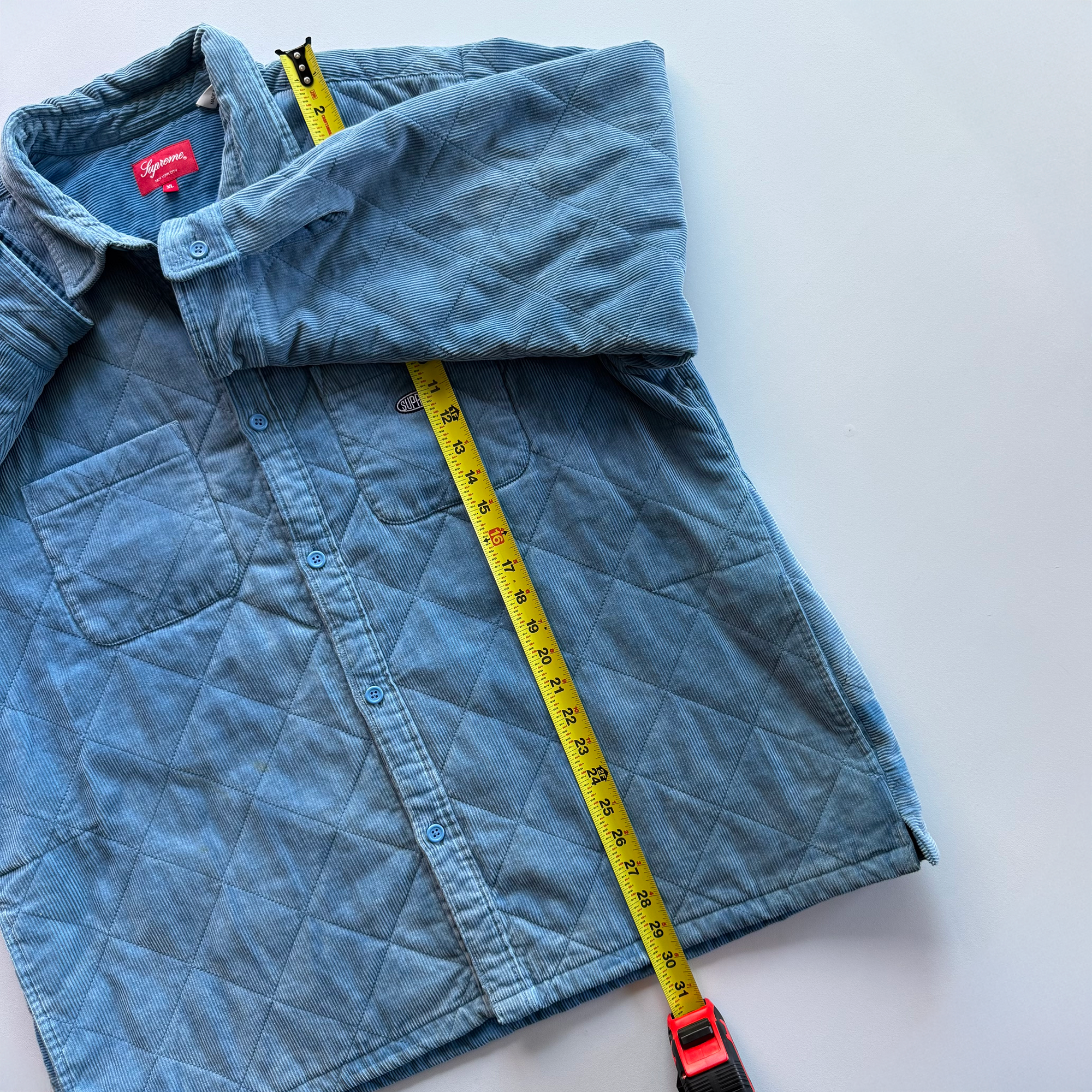 Supreme FW22 Quilted Corduroy Shirt Jacket