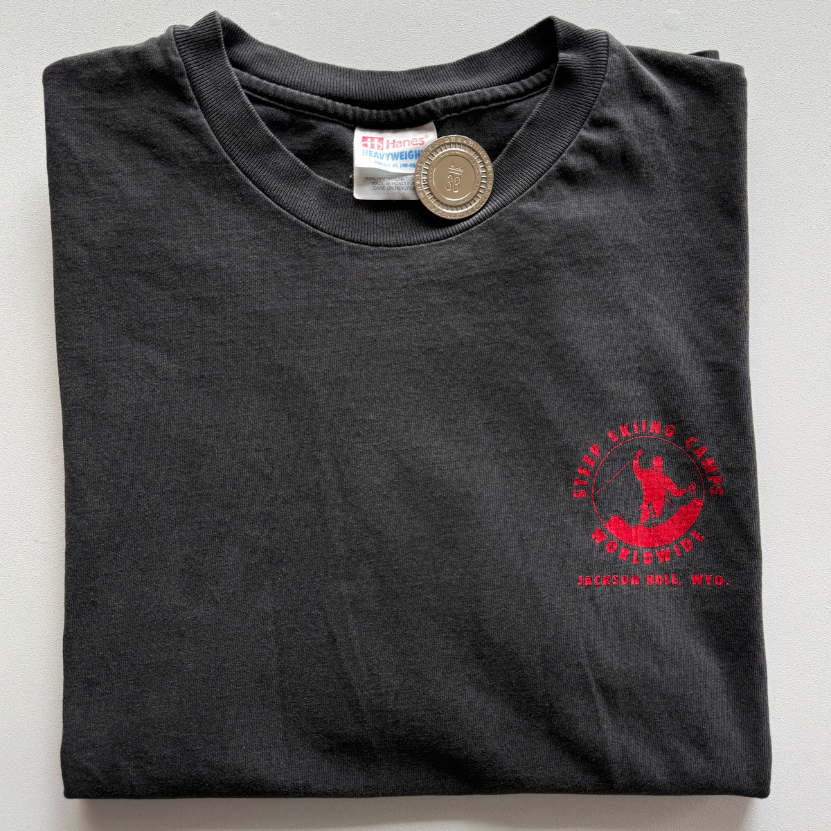 Vintage 1990s Steep Skiing Camps Jackson Hole Wyoming Tee