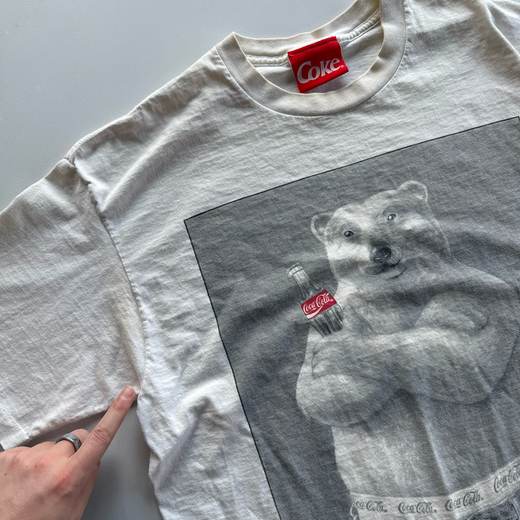Vintage 1995 Coca Cola Coke Polar Bear Tee