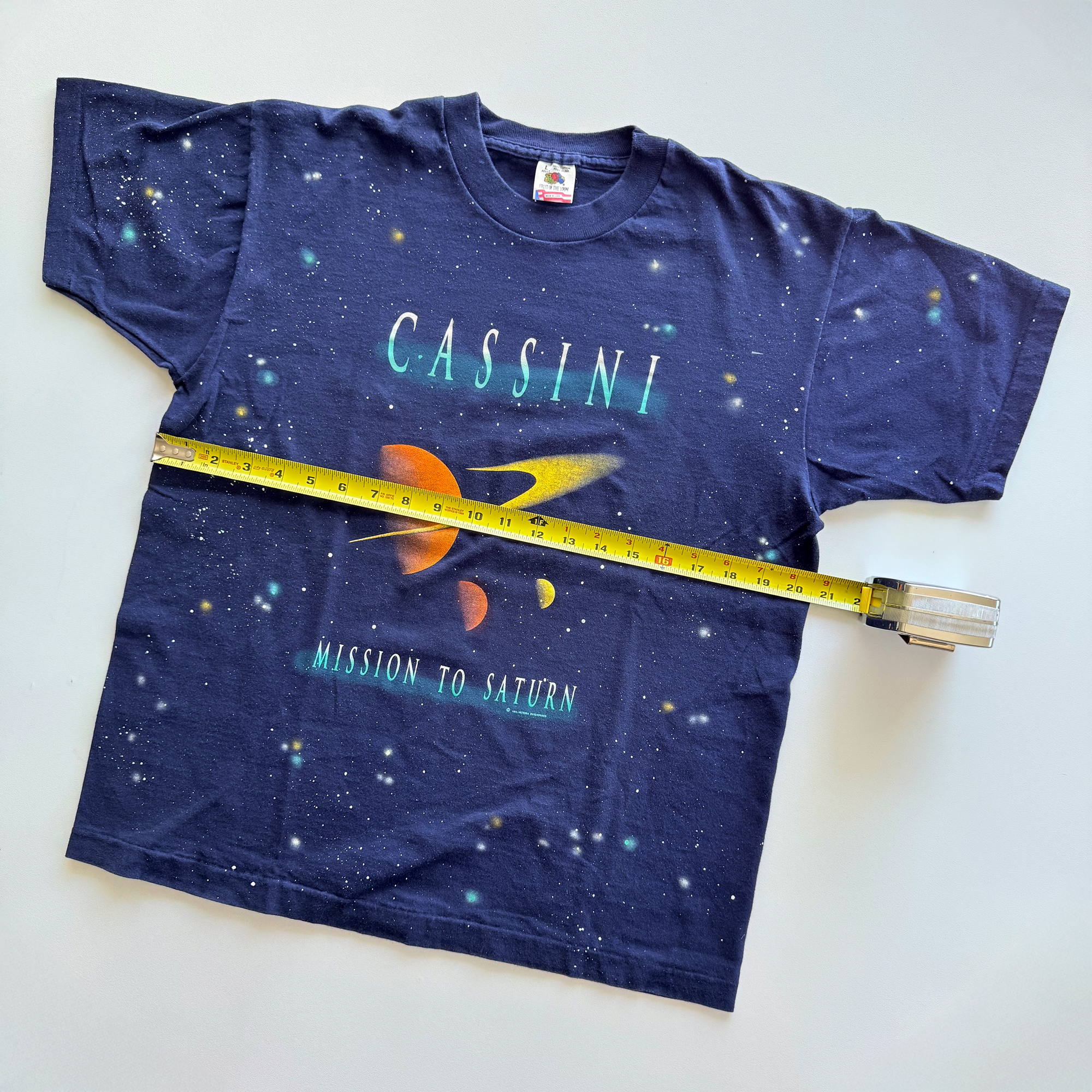 Vintage 1994 NASA Cassini Mission To Saturn Tee