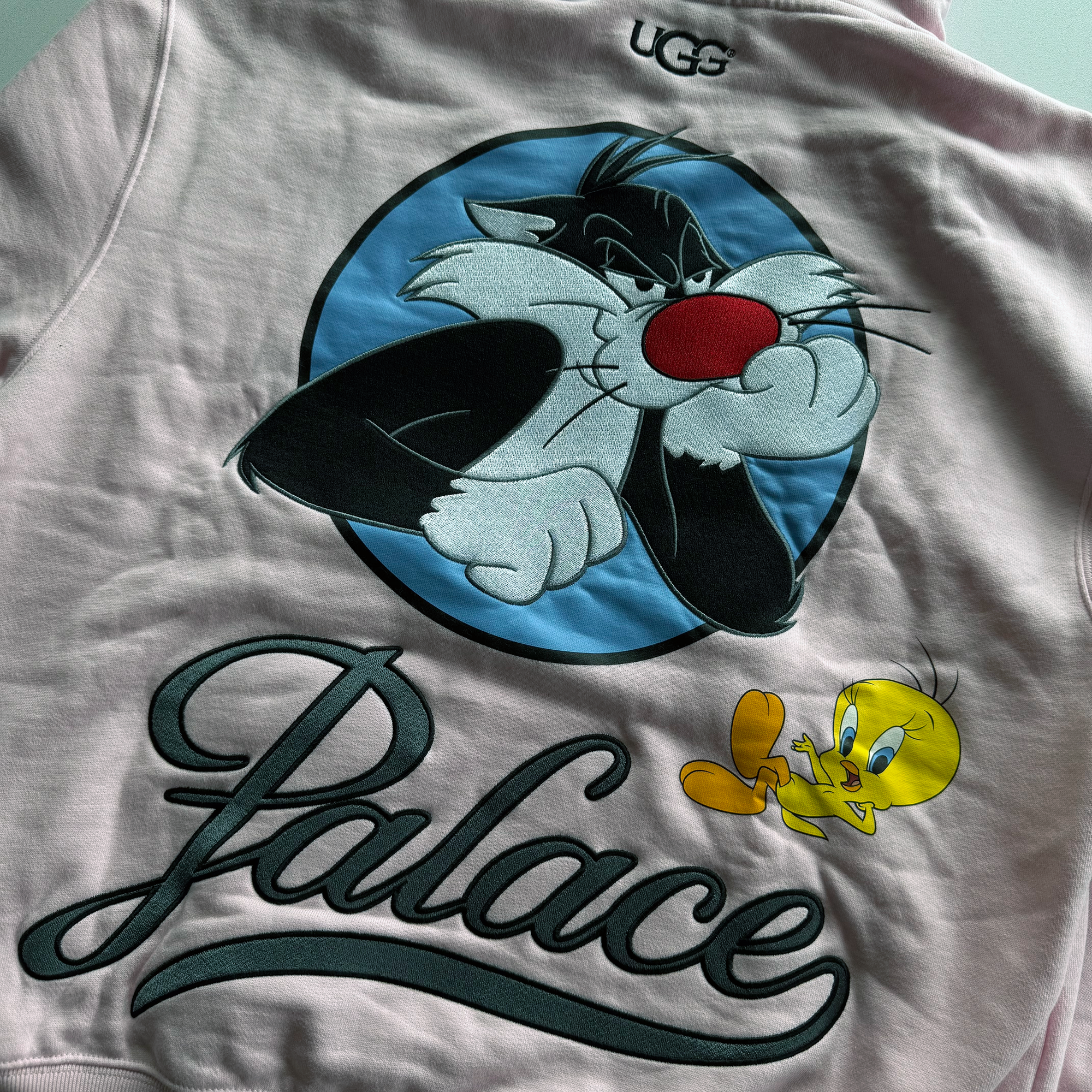 Palace x UGG FW25 Looney Tunes Sylvester Tweety Hoodie