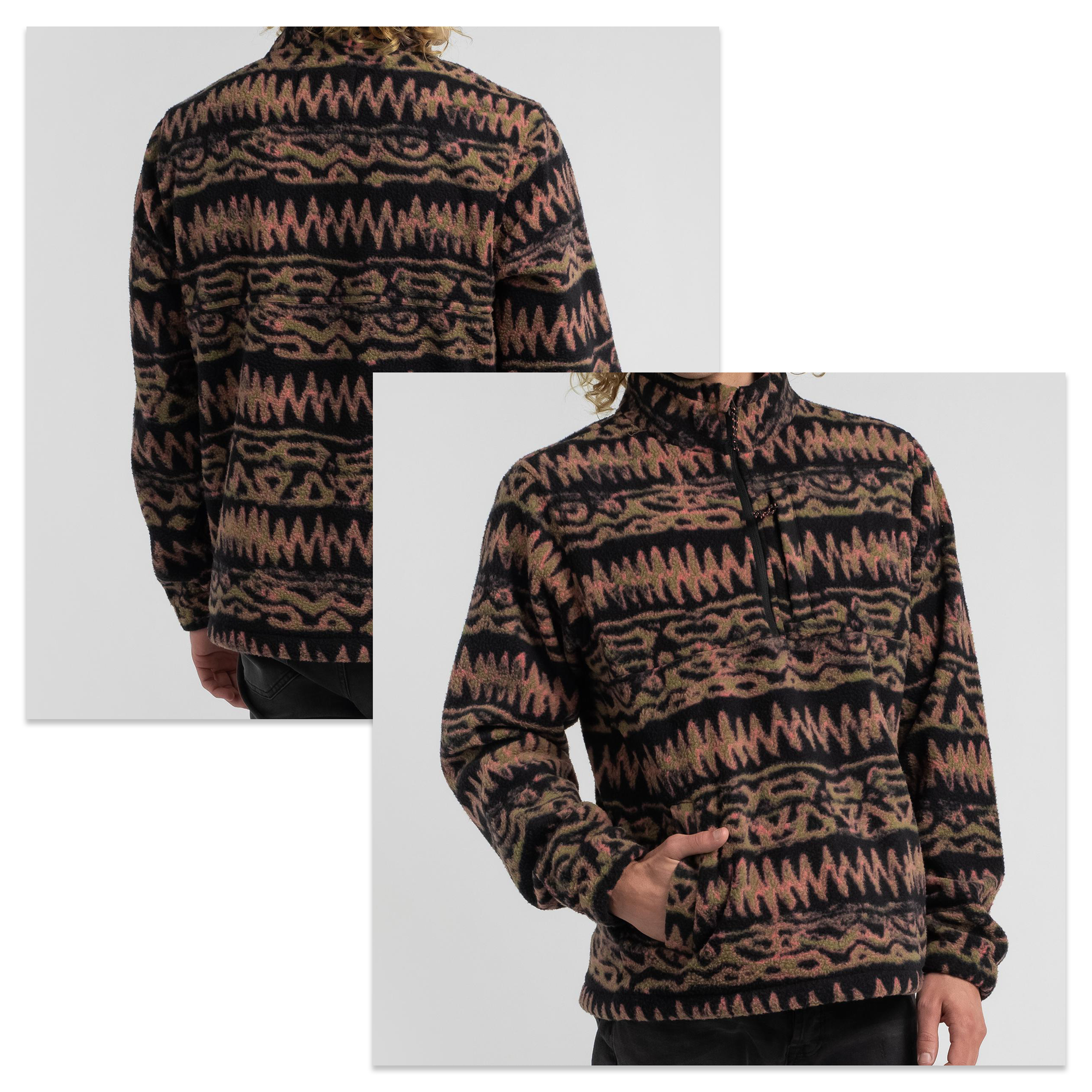 Vintage 2000s Billabong Boundary Quarter Zip Fleece Sweatshirt