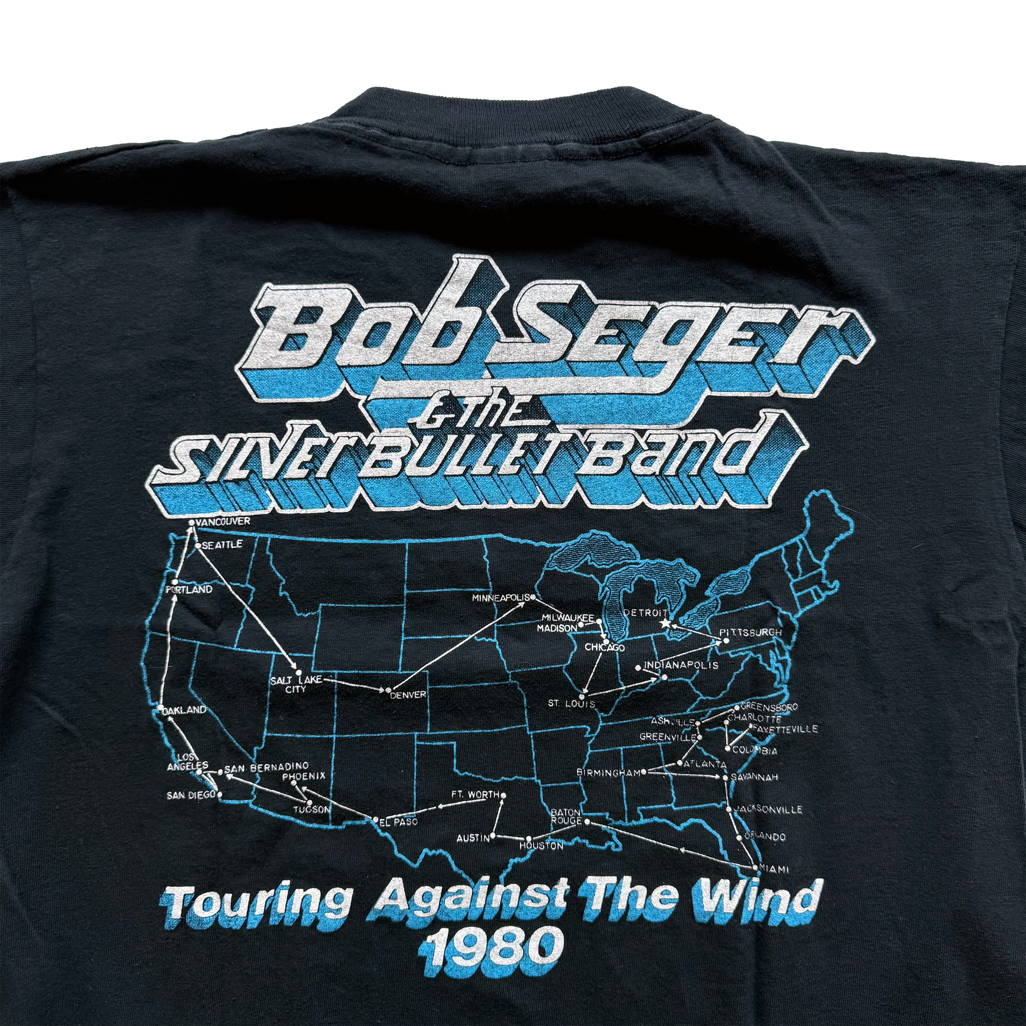 Vintage 1980 Bob Seger & The Silver Bullet Band Tour Tee