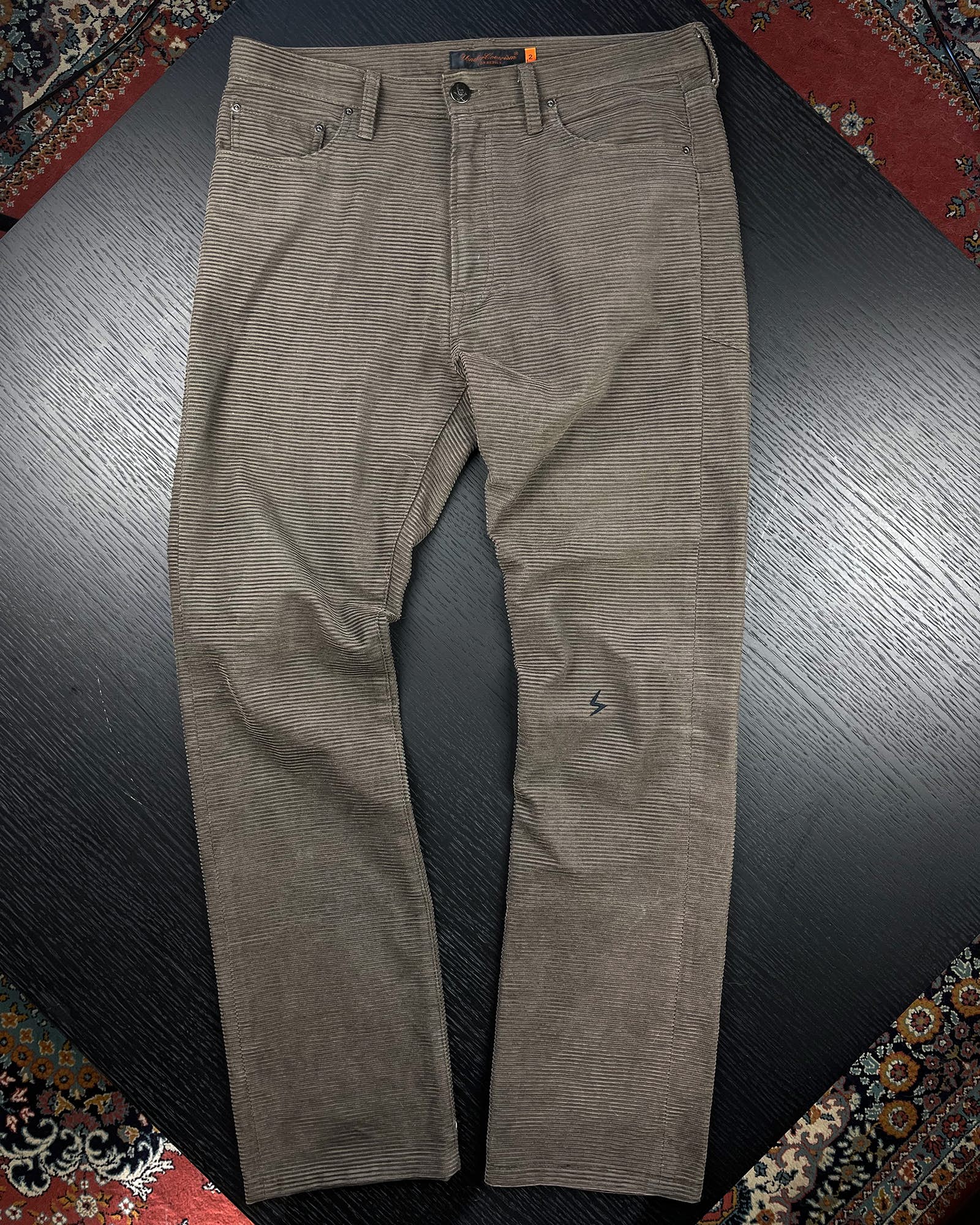 Undercover AW05 Arts and Crafts Horizontal Corduroy Pants