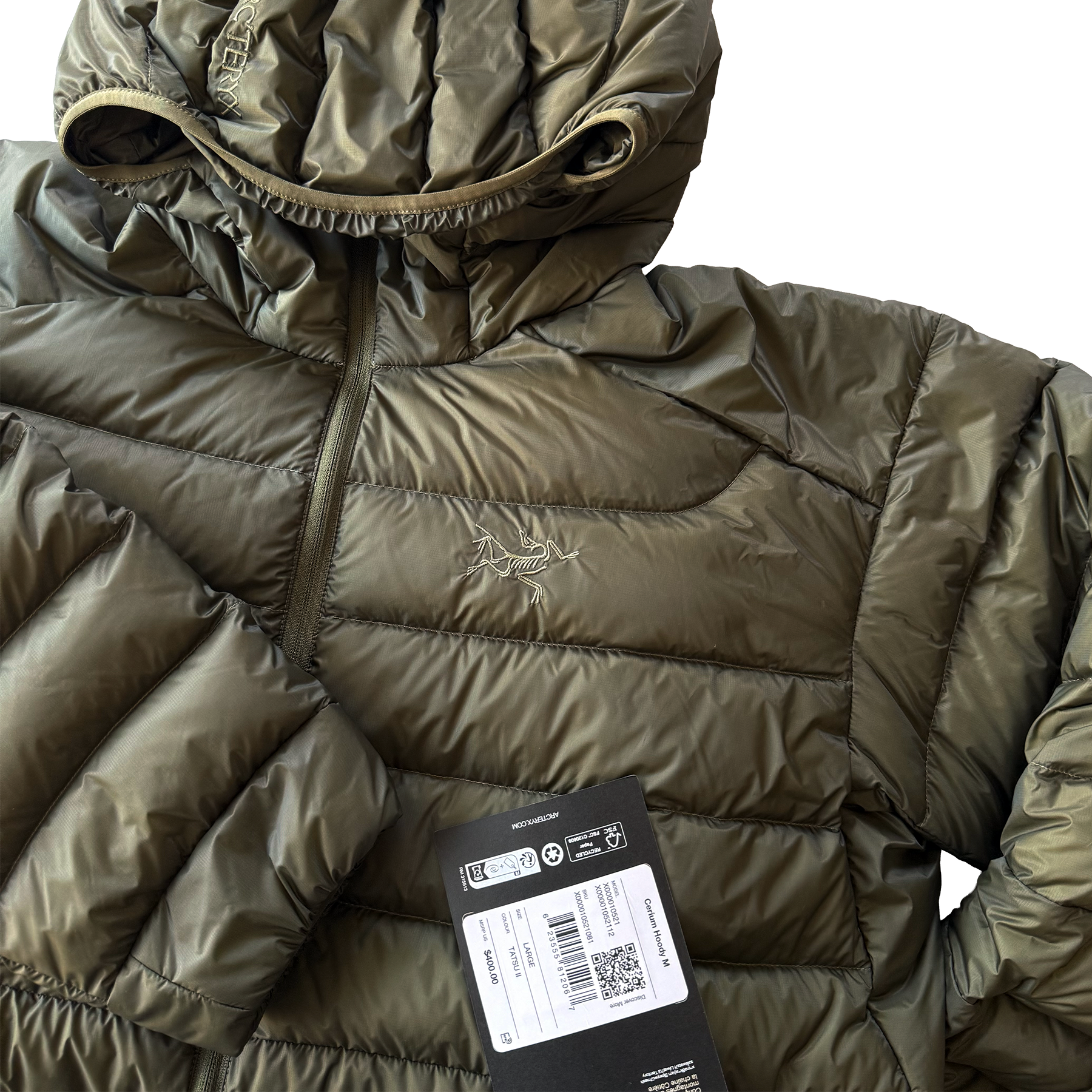 Arc'teryx Cerium Hoody Tatsu II Green (BNWT)