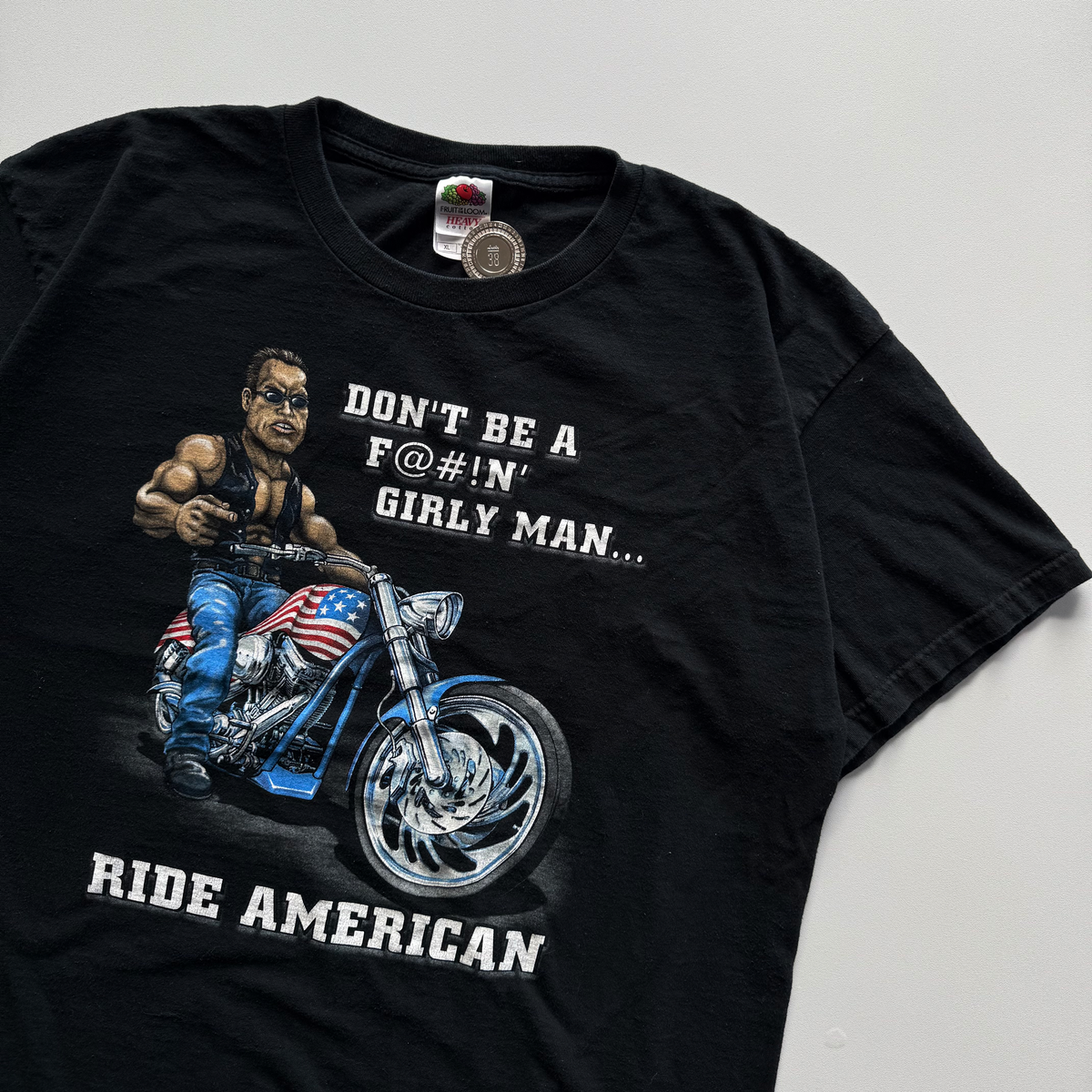 Vintage 2004 "Ride American" Motorcycle Tee