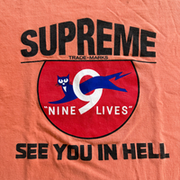 Supreme FW09 Nine Lives "See You In Hell" Tee