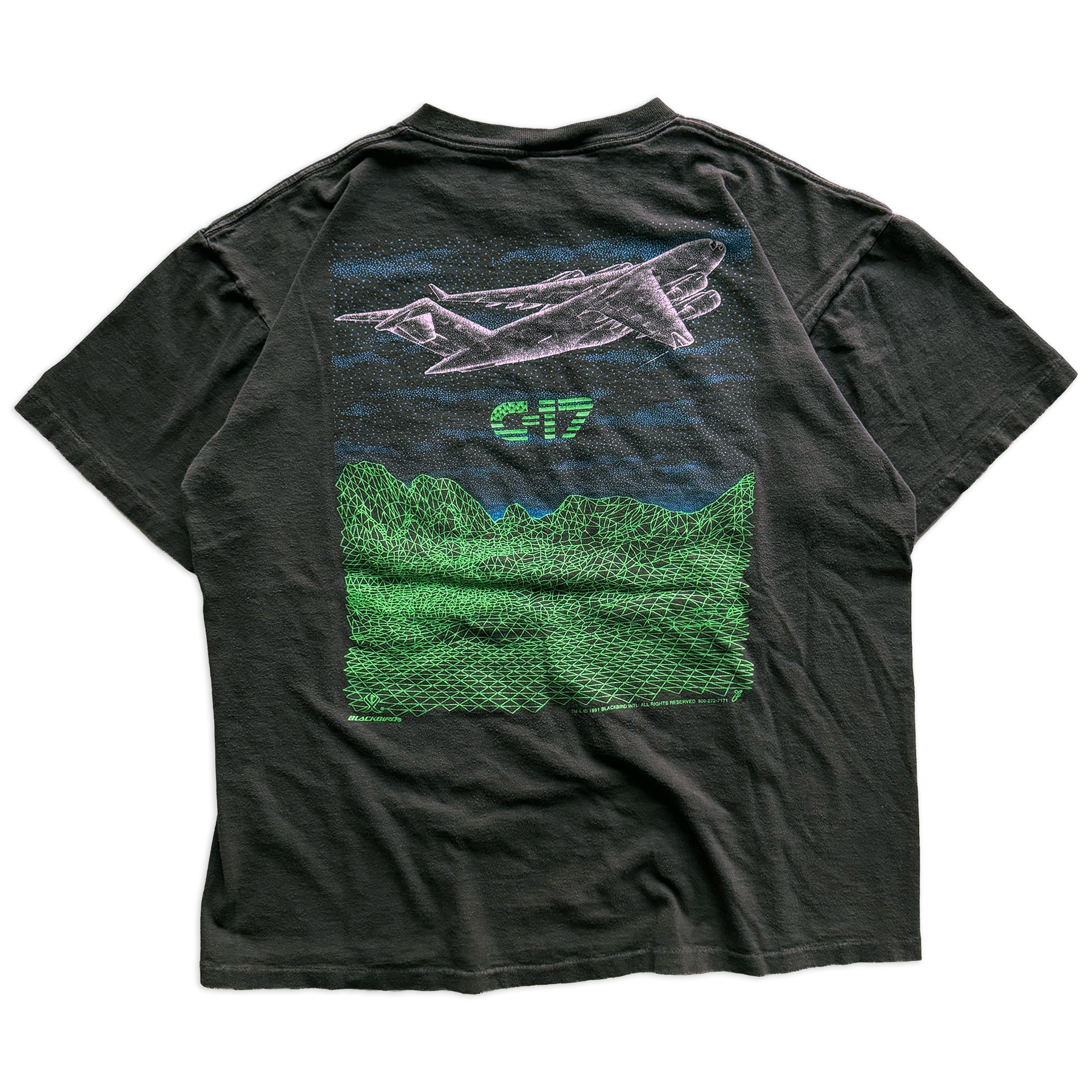 Vintage 1991 Blackbird Boeing C-17 Globemaster III Tee