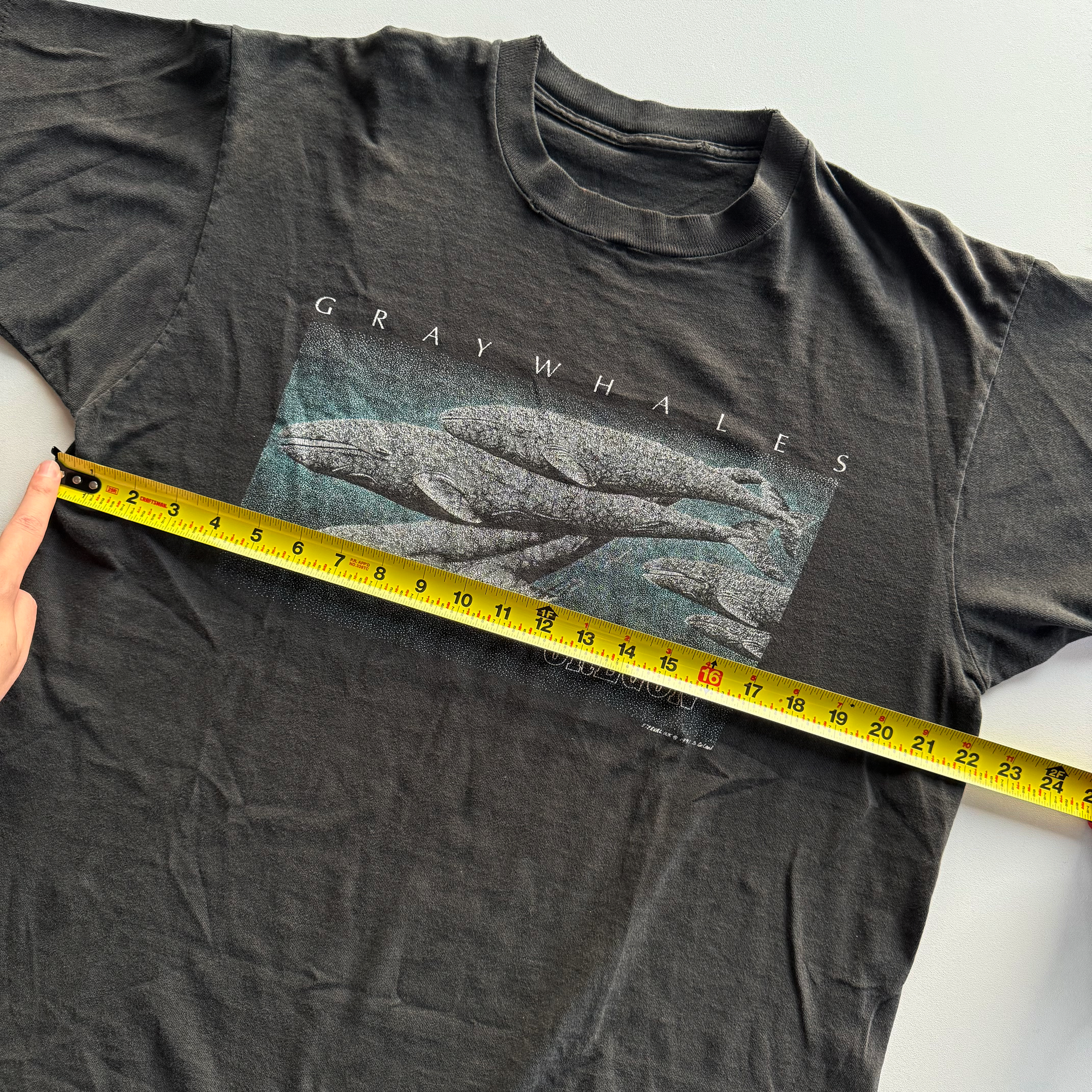 Vintage 1991 Gray Whales Oregon Coast Tee