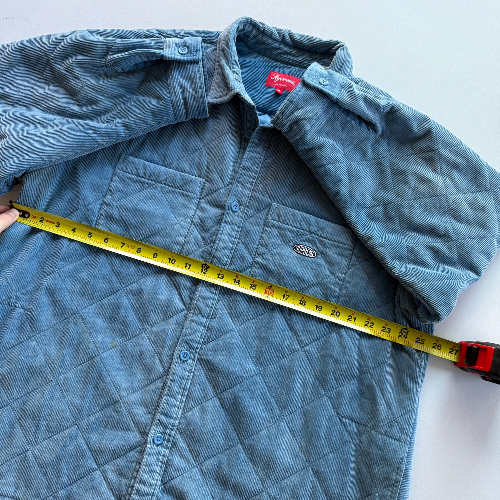 Supreme FW22 Quilted Corduroy Shirt Jacket